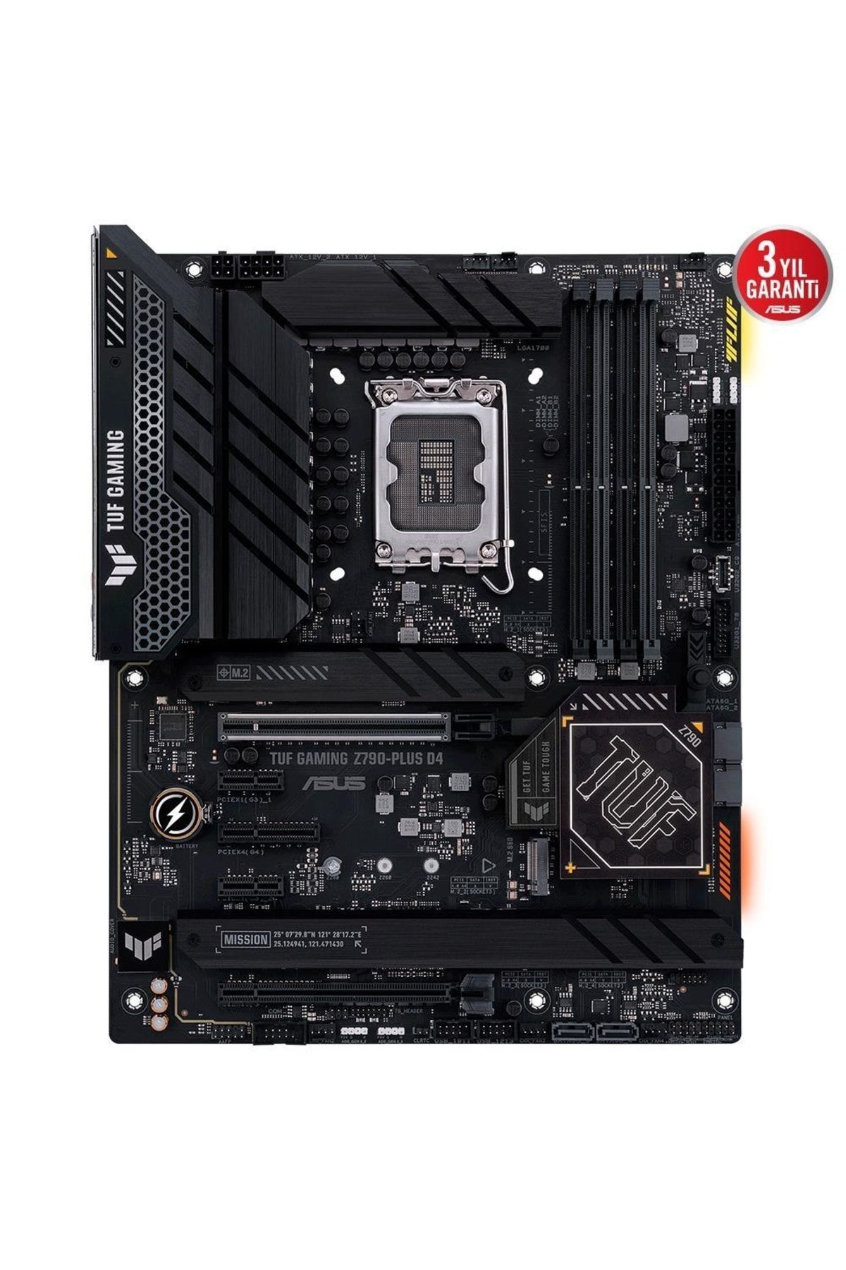 Asus MB TUF GAMING Z790-PLUS D4 INTEL Z790 LGA1700 DDR4 5333MHZ(OC) DP HDMI 4X M2 USB3.2 AURA RGB 2.