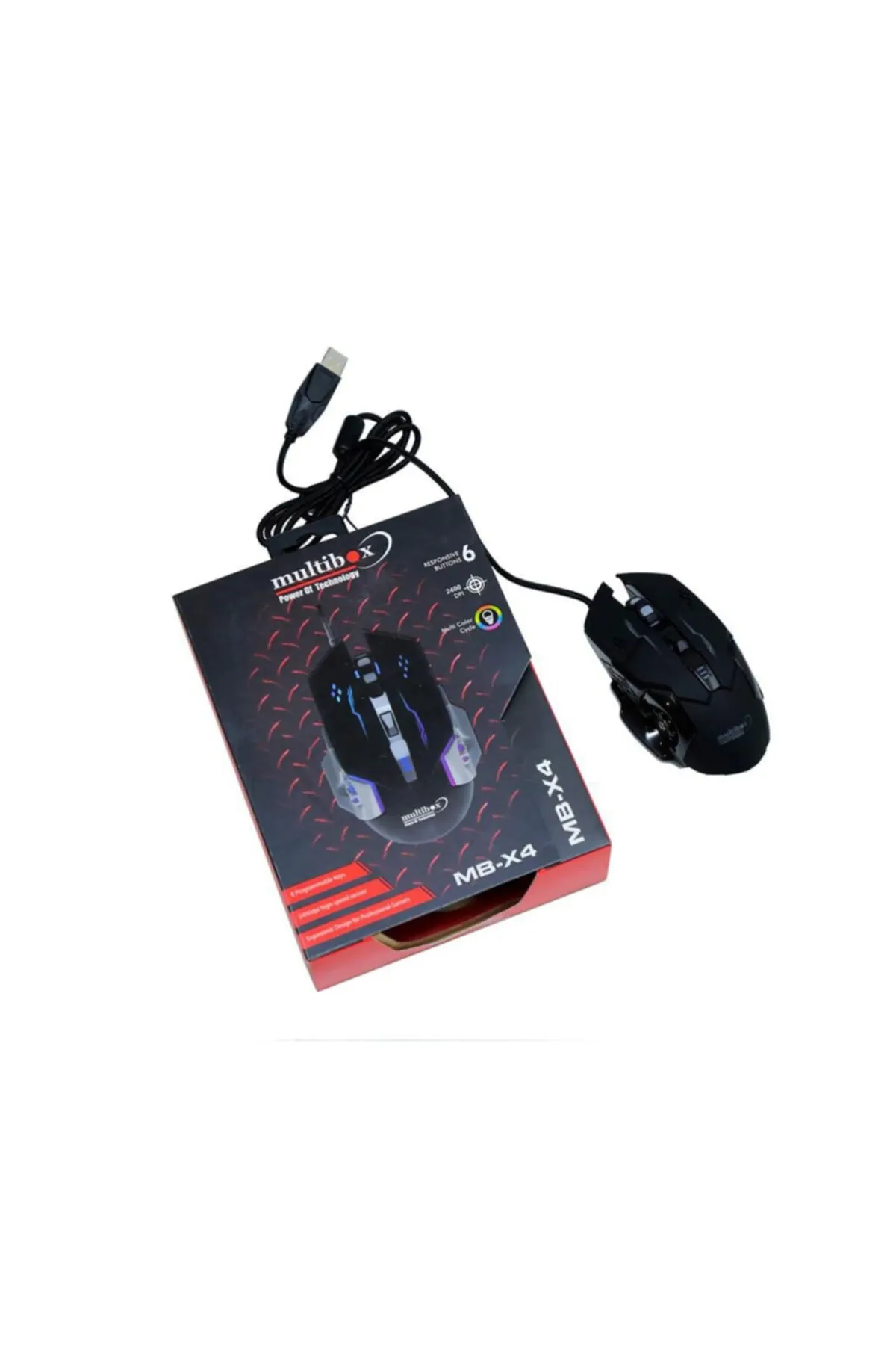 multibox Mb-x4 2400 Dpı Kablolu Oyuncu Gaming Mouse