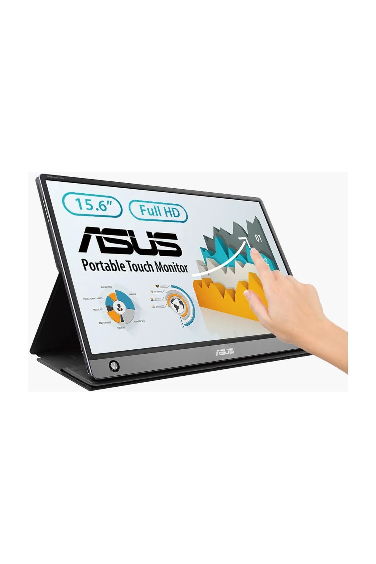 Asus MB16AMT 15.6" FullHD 5ms 3 USB Type-C IPS Dokunmatik Monitör