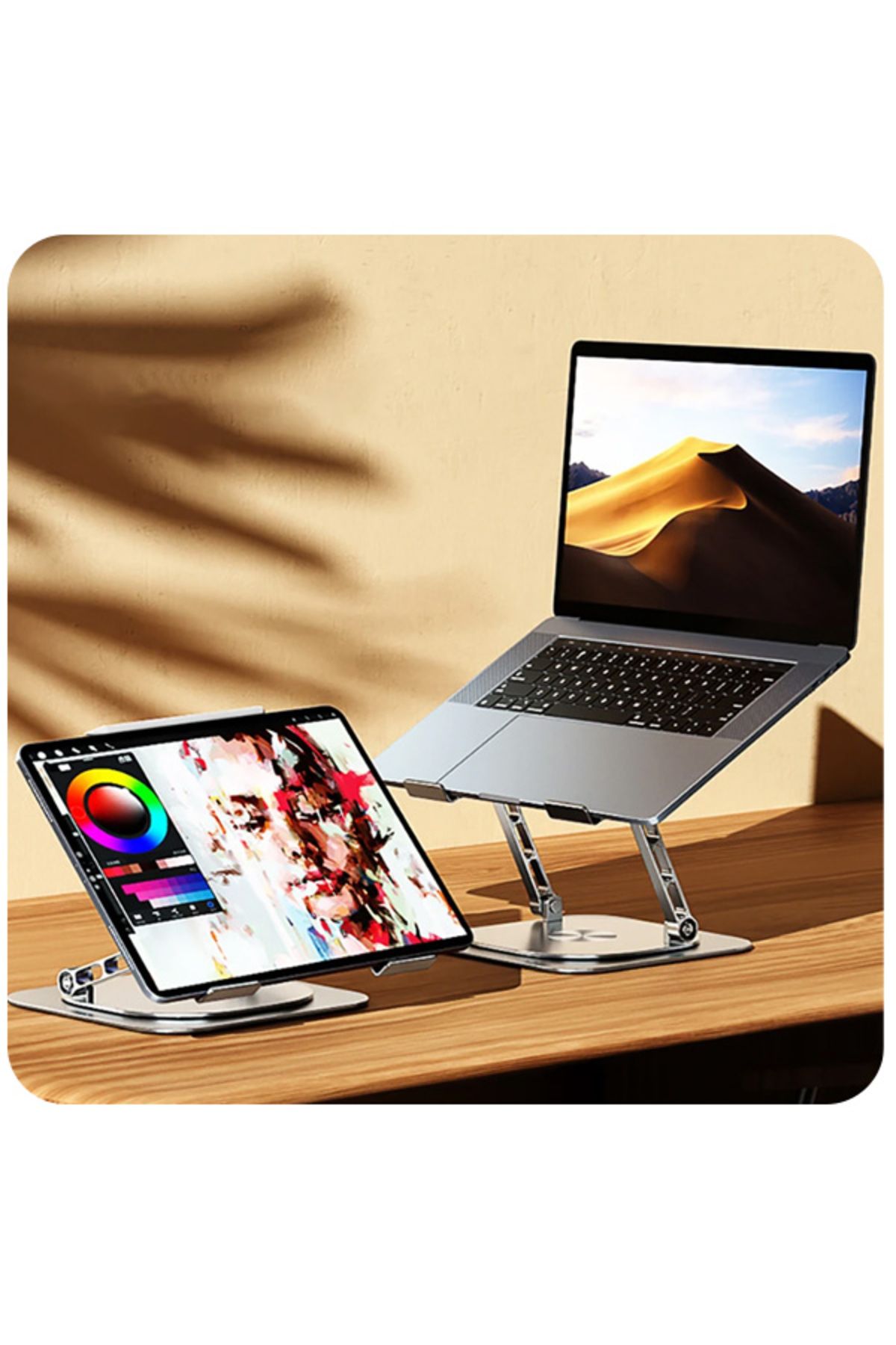 bestdijital MC S61 360° Dönebilen Soğutucu Masaüstü Laptop Standı