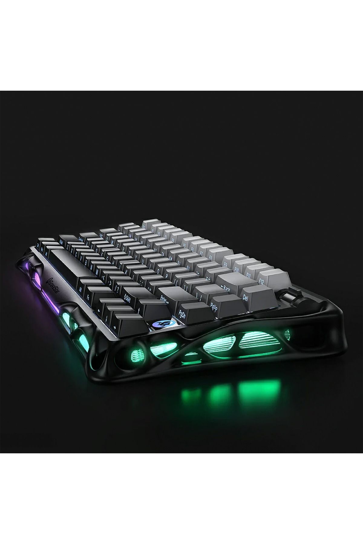 Gravastar Mercury K1 Rgb Kablosuz Mekanik Gaming Klavye, Alüminyum Çerçeveli, İngilizce Q, Siyah