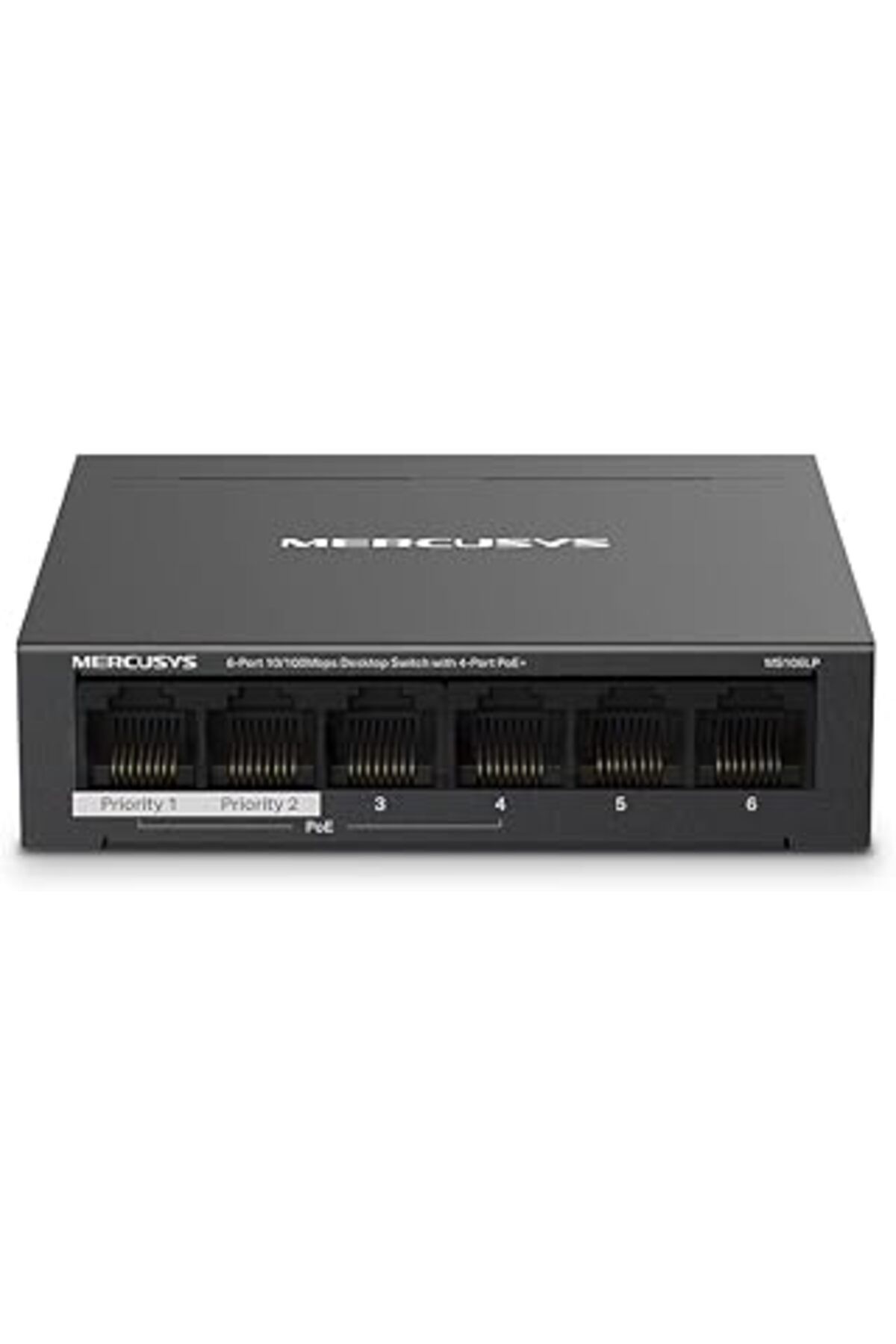 Genel Markalar Mercusys Ms106Lp, 6-Port 10/100Mbps Desktop Switch With 4-Port Poe+