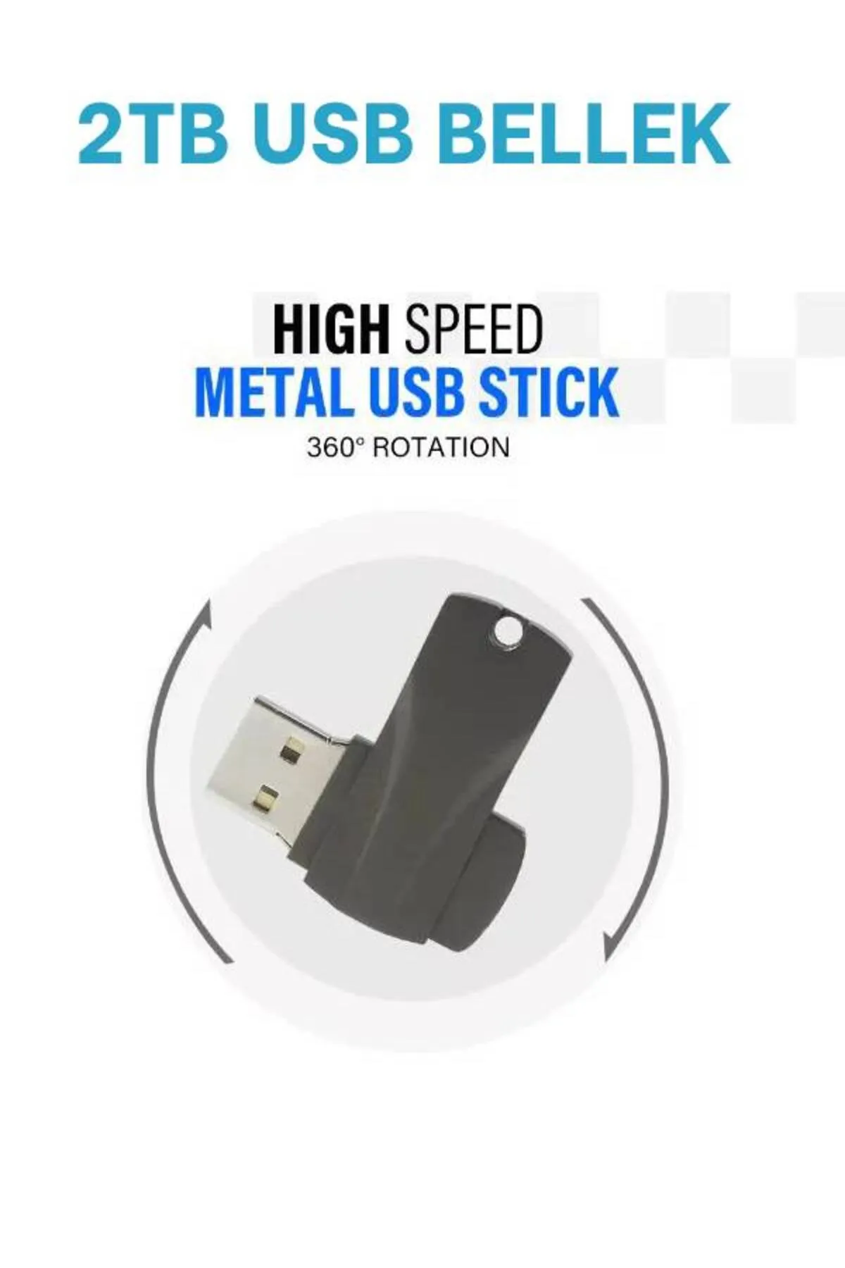 SAHABGPS Metal Flash USB Bellek Sürücü 2TB