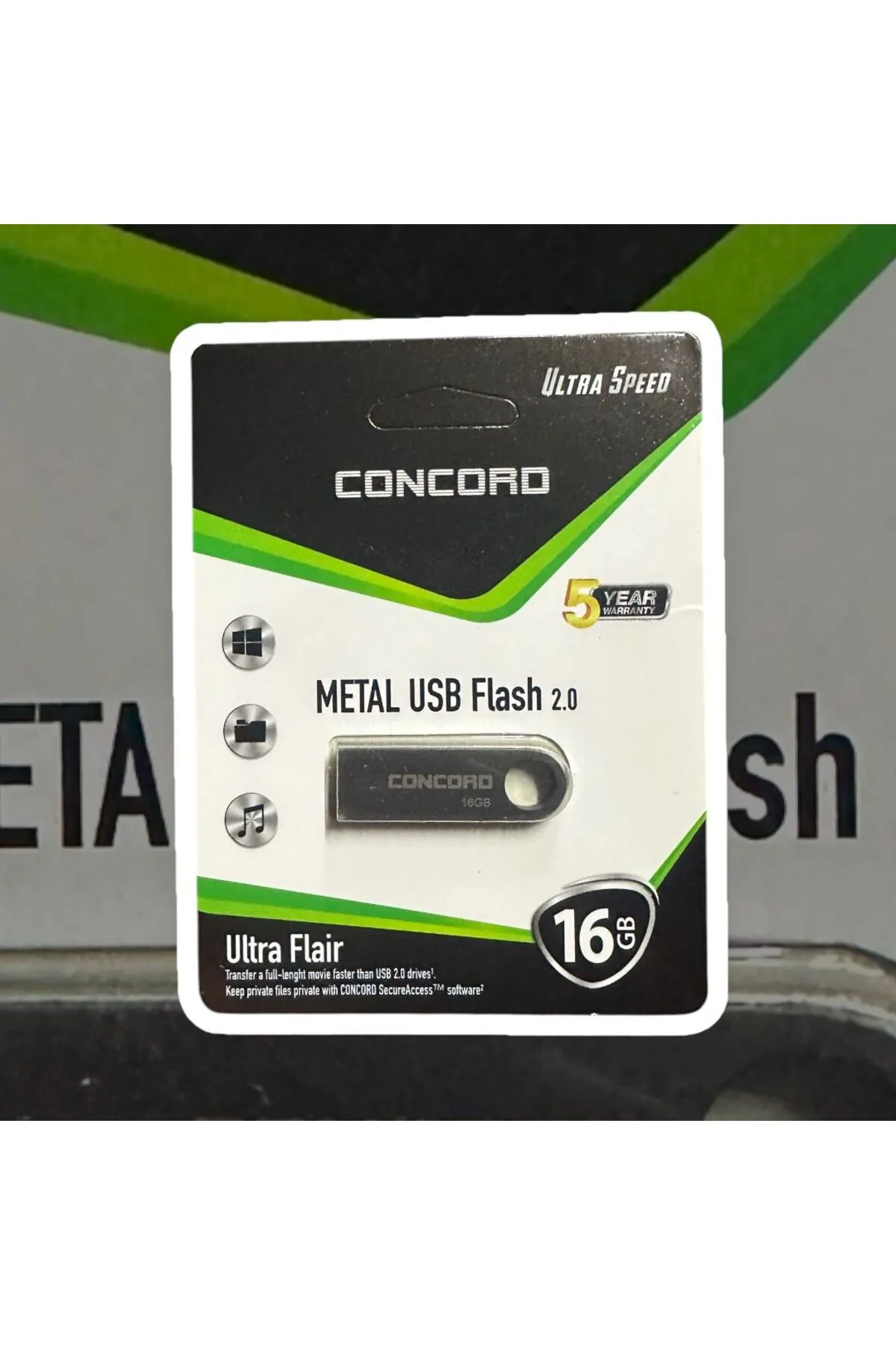 KRİZANTEM Metal kasa Concord GB-16 Metal Flash Bellek C-U 16 GB