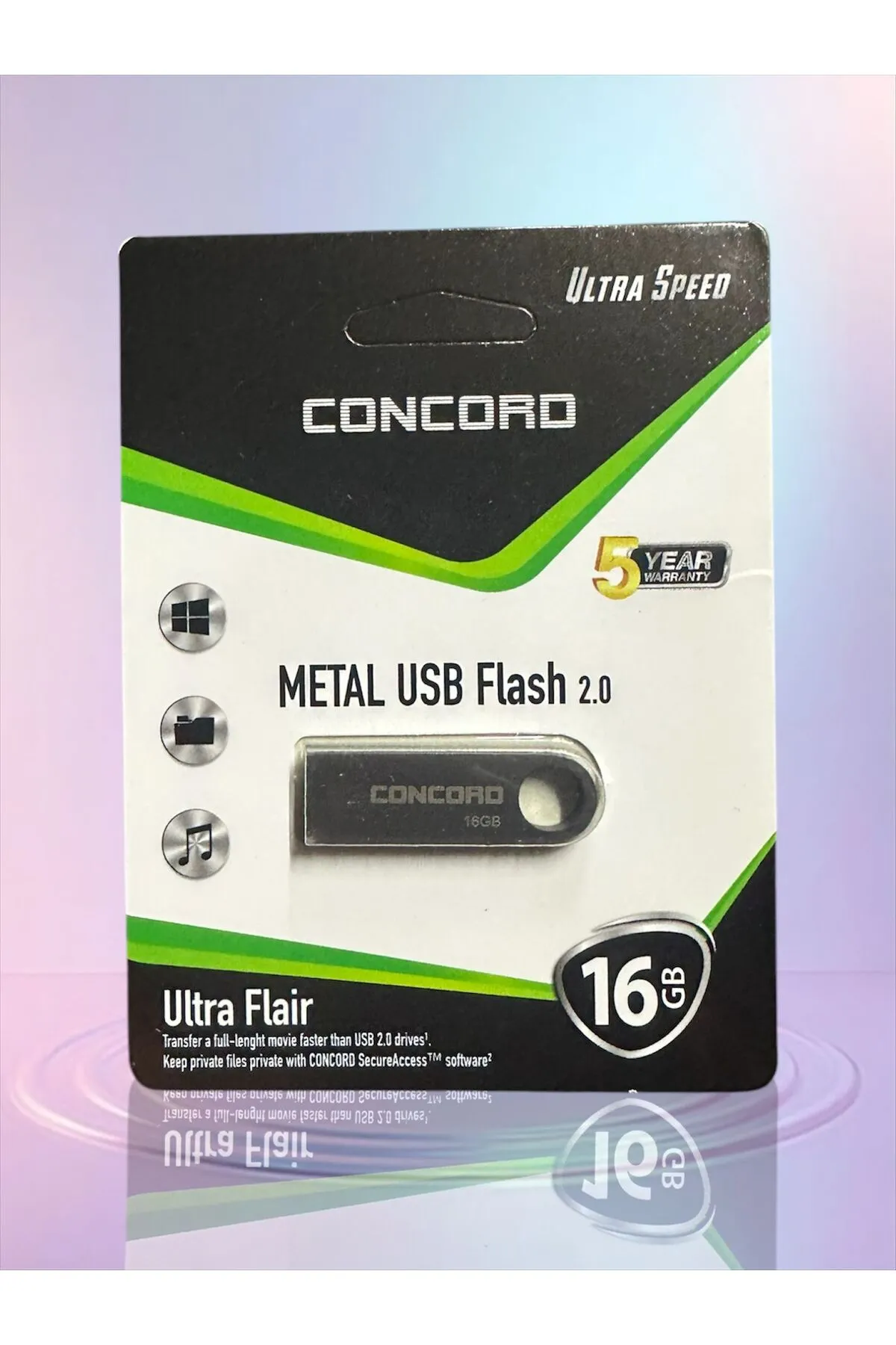 KRİZANTEM Metal kasa Concord GB-16 Metal Flash Bellek C-U 16 GB