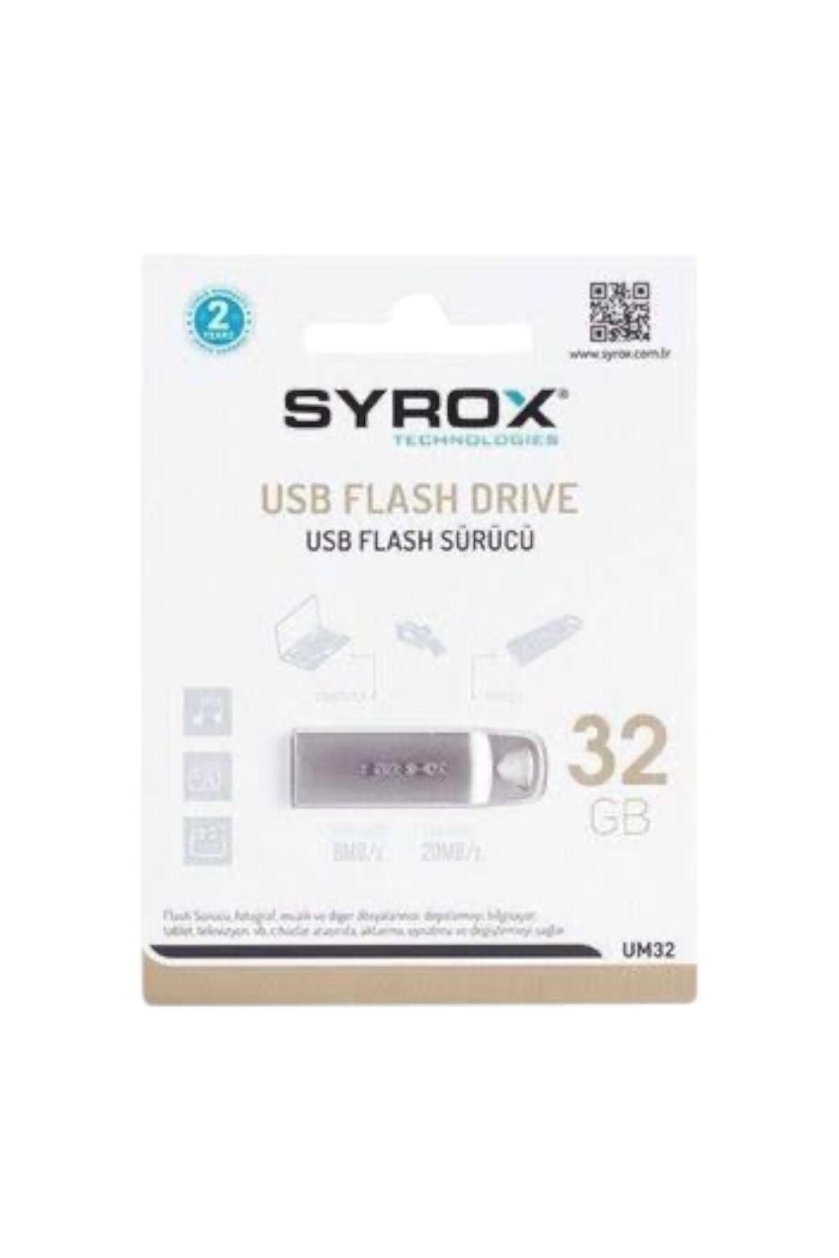 Syrox Metal Usb Bellek 32 Gb