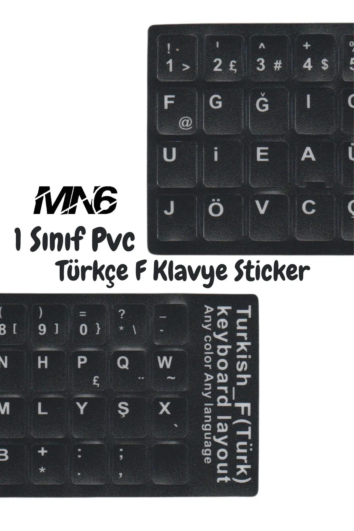 MN6 Mf01 Türkçe F Klavye Etiketi,kaliteli Pvc-3 Adet,türkçe F Klavye Sticker