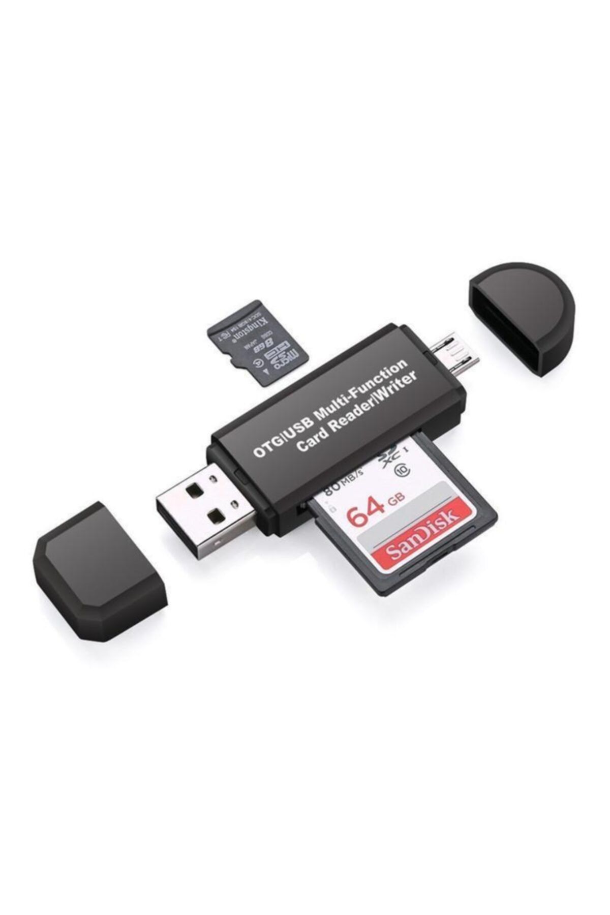 Temiz Pazar Micro Usb Telefon Adaptörü Micro Sd/sd Kart/usb Okuyucu Dönüştürücü