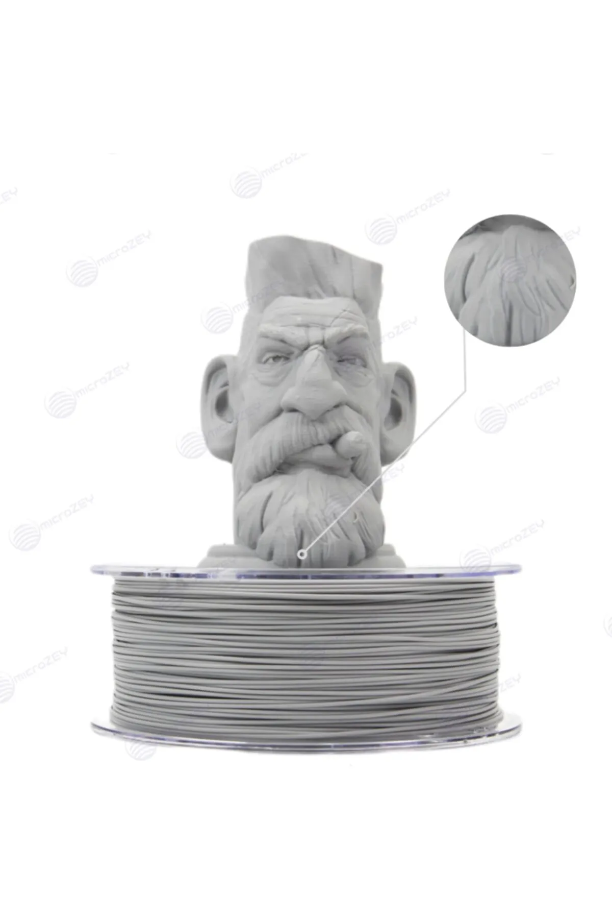 Genel Markalar Microzey Açık Gri Pla Filament 1kg