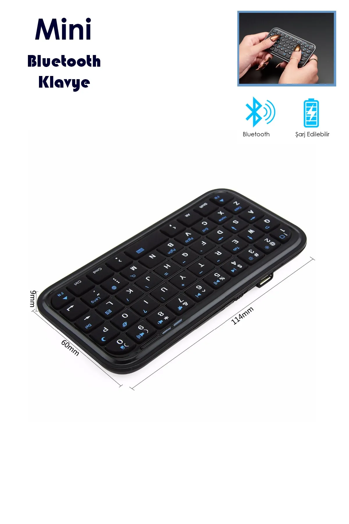 Technomen Mini Bluetooth Klavye