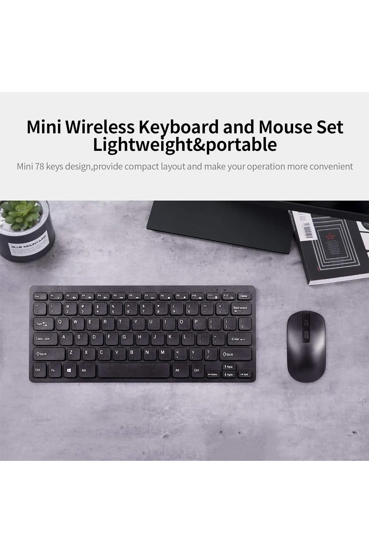 Mmctech Mini Kablosuz Wireless Klavye Mouse Seti 2.4 Ghz