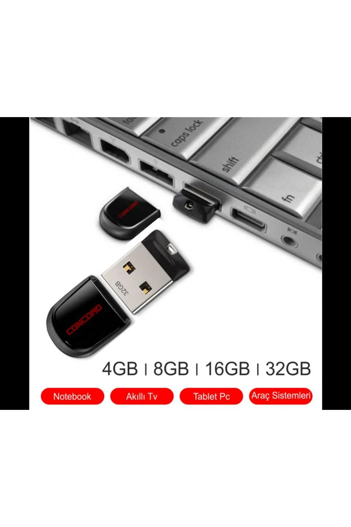 Concord MİNİ USB FLASH BELLEK 4GB