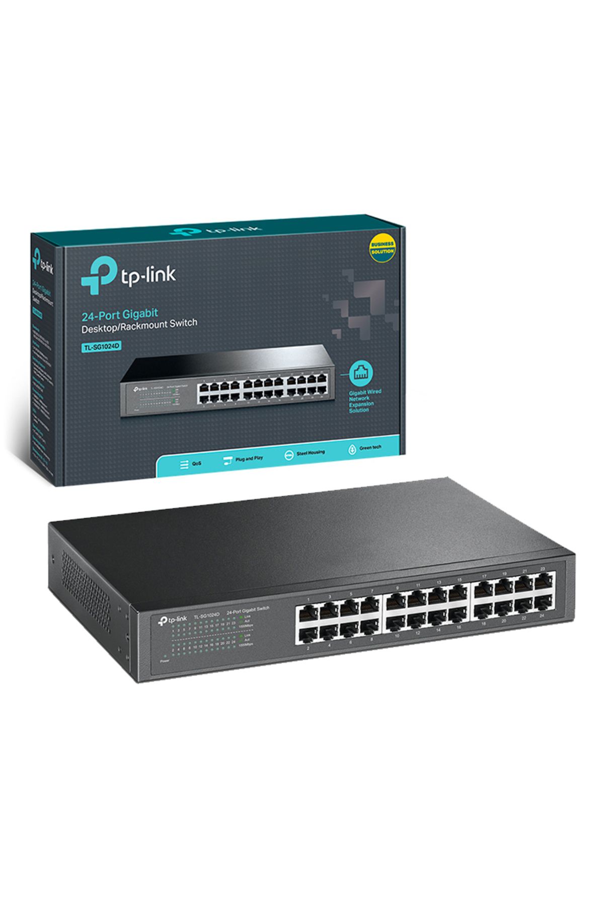 TP-Link Miyolife TP-LINK TL-SG1024D 10/100/1000 MBPS 24 PORT GIGABIT SWITCH (4390)