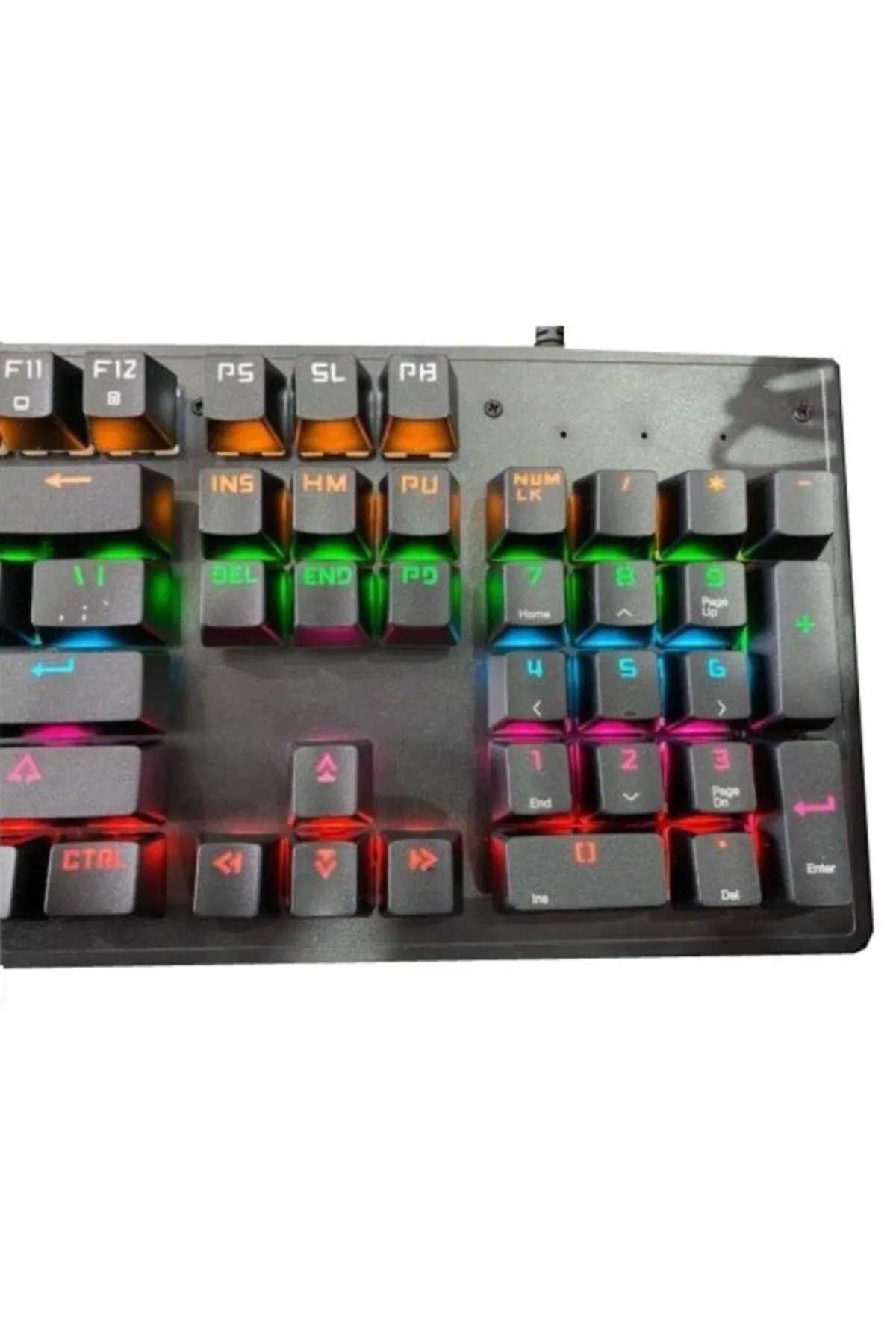 Sprange Mk-10 Pro Blue Switch Mekanik Rgb Efekli Işıklı Oyuncu Klavye Siyah