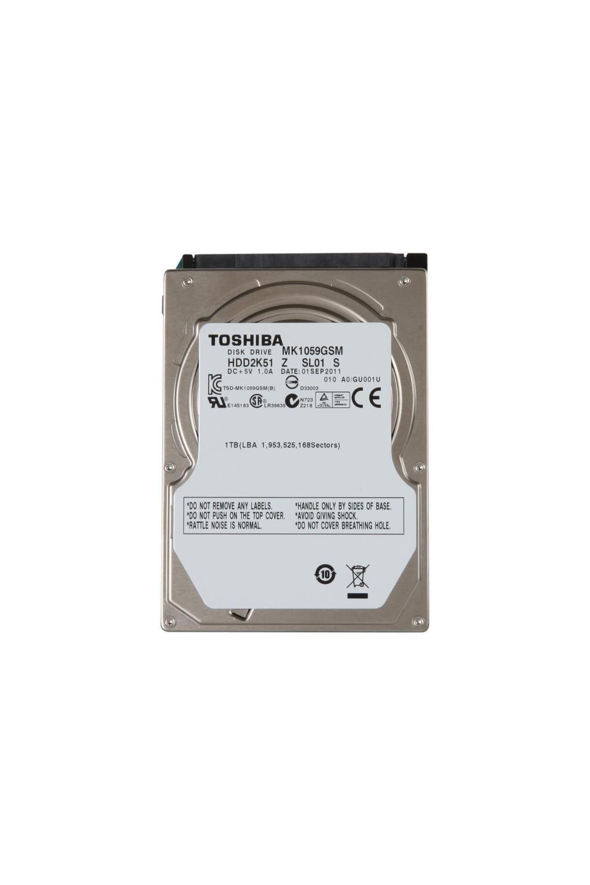 Toshiba MK1059GSMP 1000GB 5400RPM SATA 2.5 inç Dizüstü HDD Sabit Disk Sürücüsü