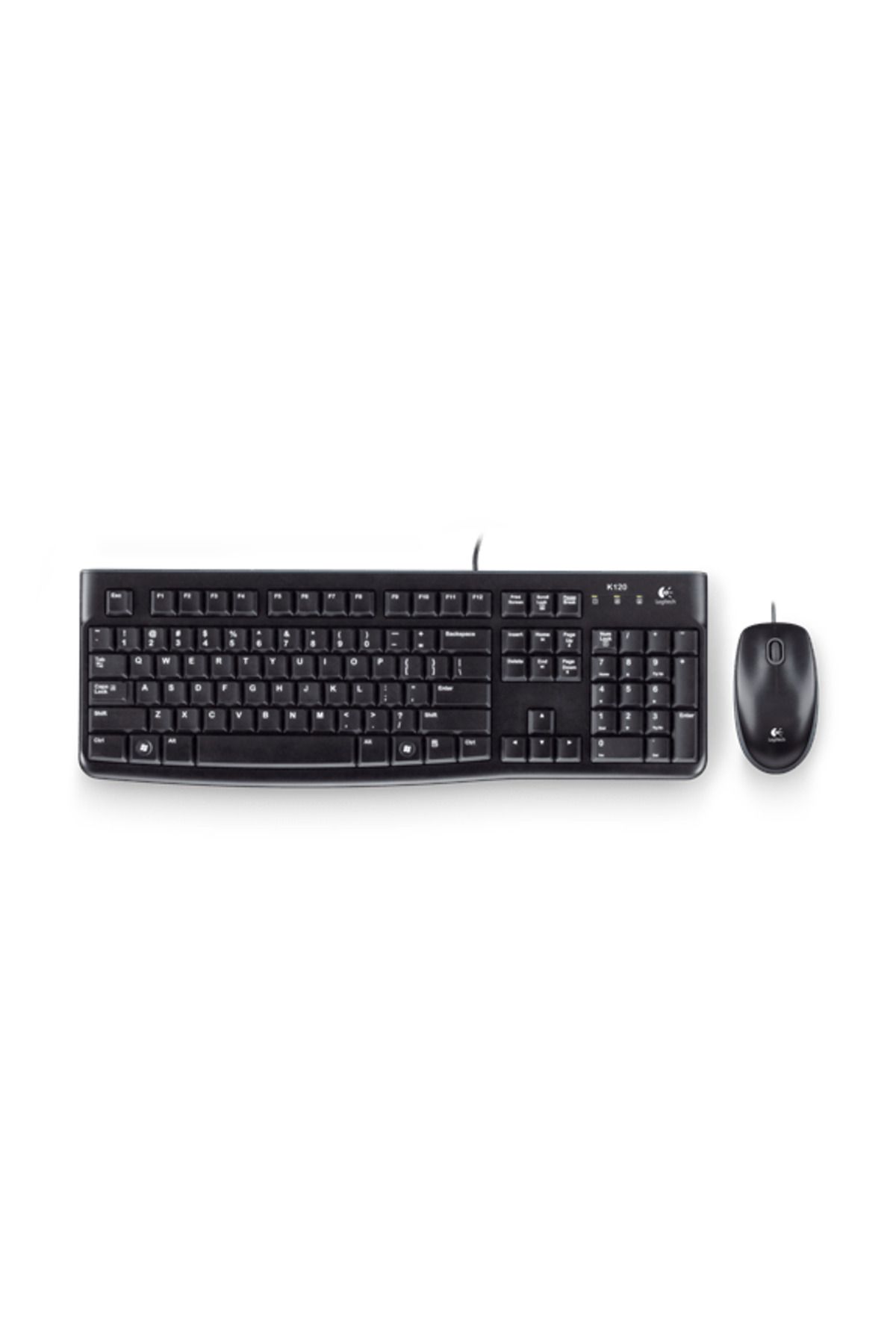 Logitech Mk120 Tr Q Usb Kablolu Klavye Ve Mouse Set Sıyah 920-002560