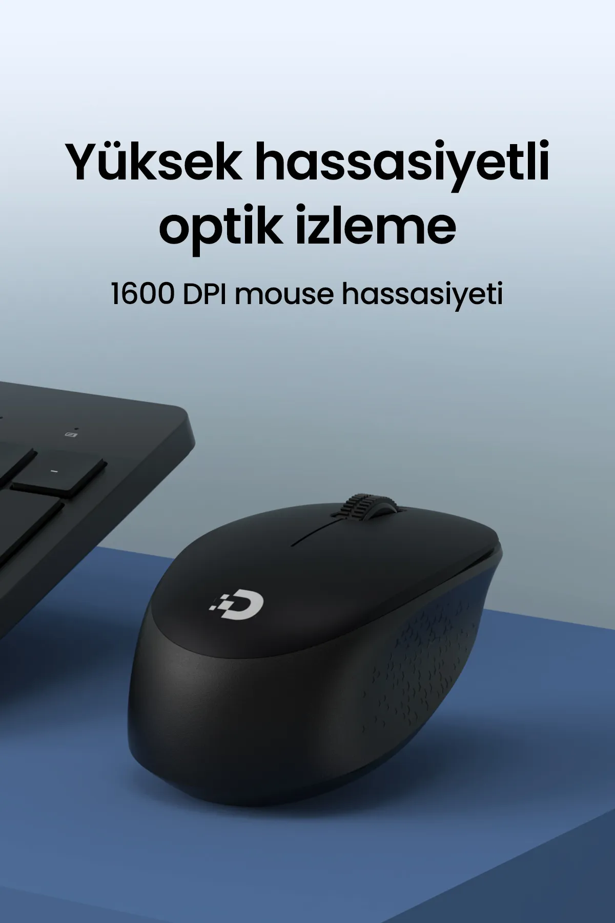 Daxi MK150 Wireless Combo Sessiz 2.4GHz Kablosuz Türkçe Q Klavye Mouse Seti