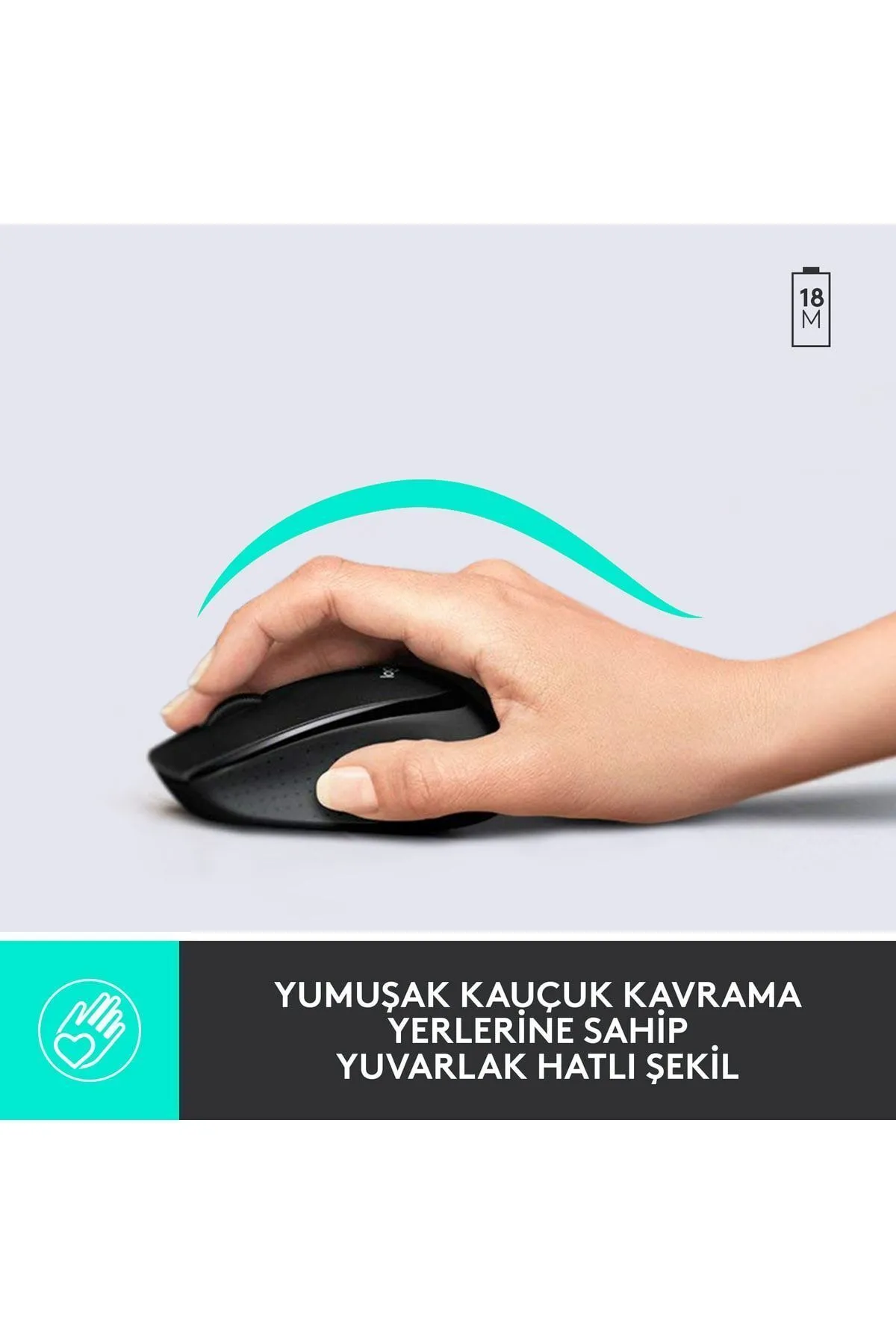 Logitech MK345 Kablosuz Klavye Mouse Set Türkçe Siyah Wireless Combo