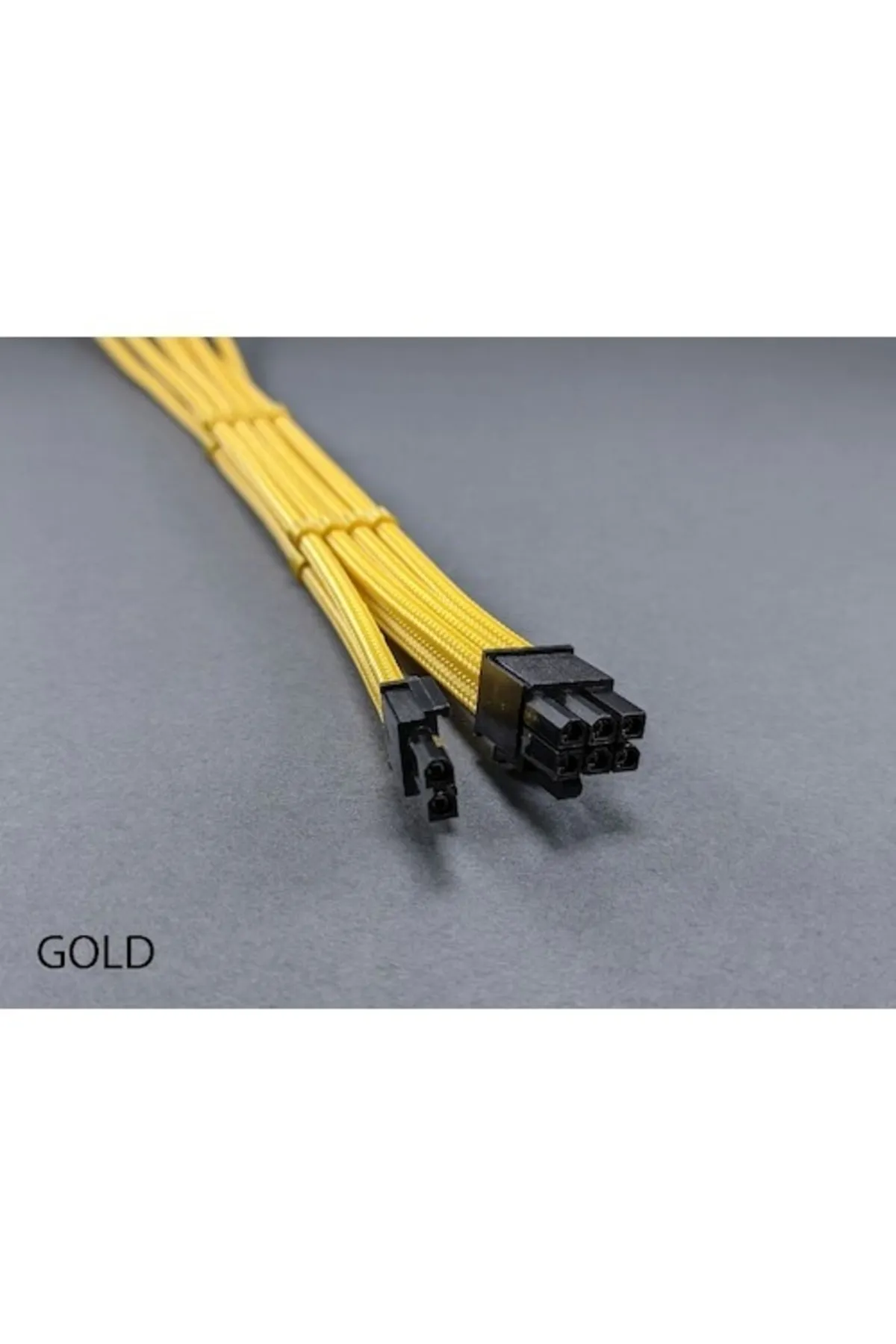 OEM Mm 6+2 Pin Sleeved Vga (e.kartı) Uzatma Kablosu Gold