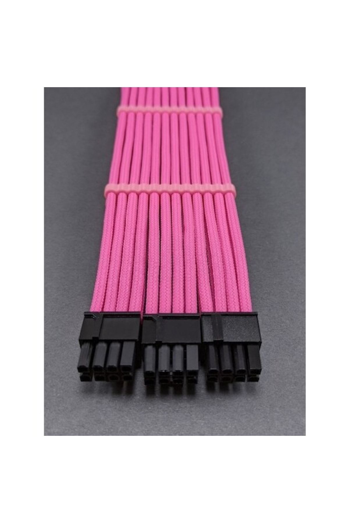 OEM Mm 8+8+8 Pin Sleeved Vga (e.kartı) Uzatma Kablosu Pembe