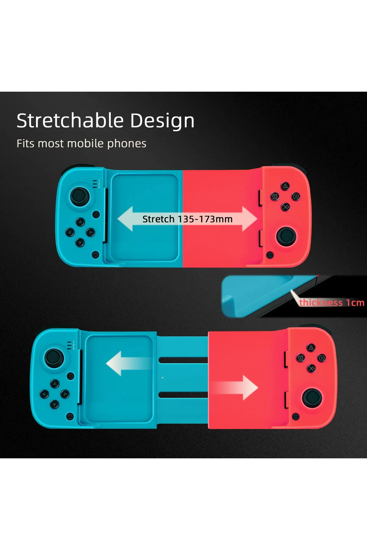 SFL Product Mobile Gaming Controller BSP-D3 Nintend Switch/iOS/Android/PC/PS4/PS3