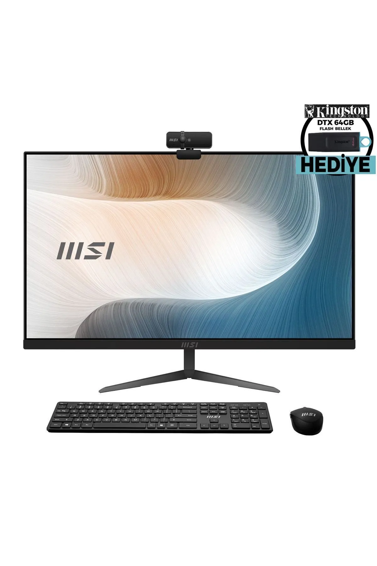 MSI Modern Am271 I5-1135g7 16gb 256gb Ssd 1tb Hdd Fhd Fdos 27" Fhd Aıo Pc 11m-015xtr Usb Bellek