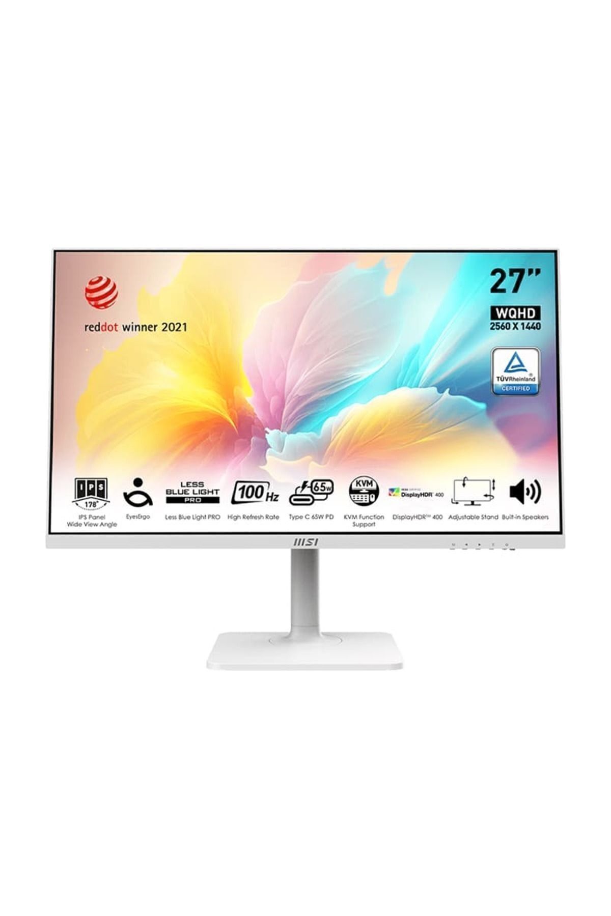 MSI Modern Md272qxpw 27 2560x1440 100hz 1ms Hdmı Dp Type-c Hdr 400 Ips Monitör