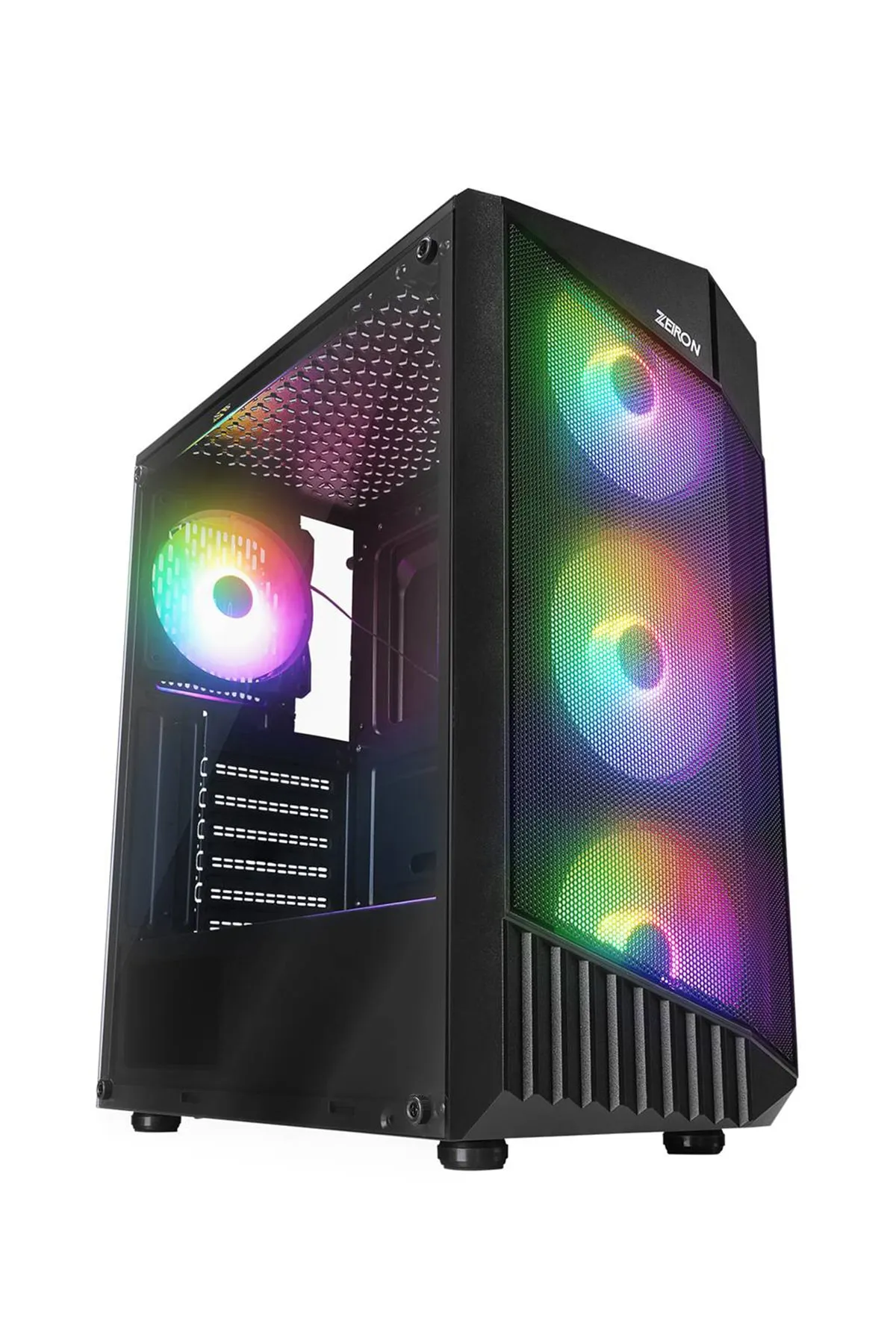 Zeiron Montreal 4x120mm RGB Fanlı Mesh Panel Mid-Tower Gaming Oyuncu Bilgisayar Kasası