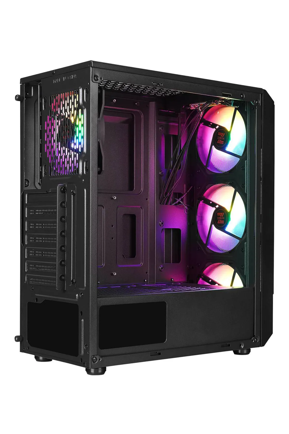 Zeiron Montreal 4x120mm RGB Fanlı Mesh Panel Mid-Tower Gaming Oyuncu Bilgisayar Kasası