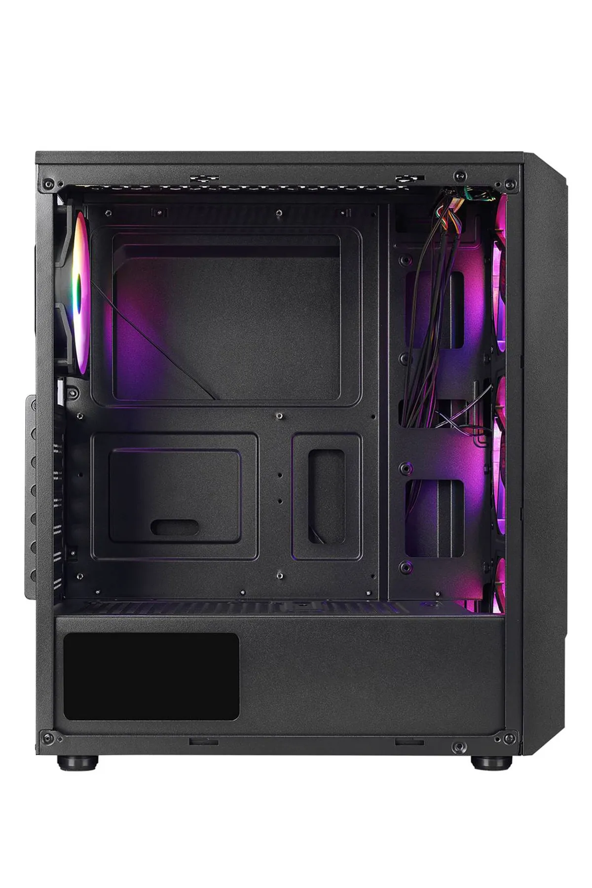 Zeiron Montreal 4x120mm RGB Fanlı Mesh Panel Mid-Tower Gaming Oyuncu Bilgisayar Kasası