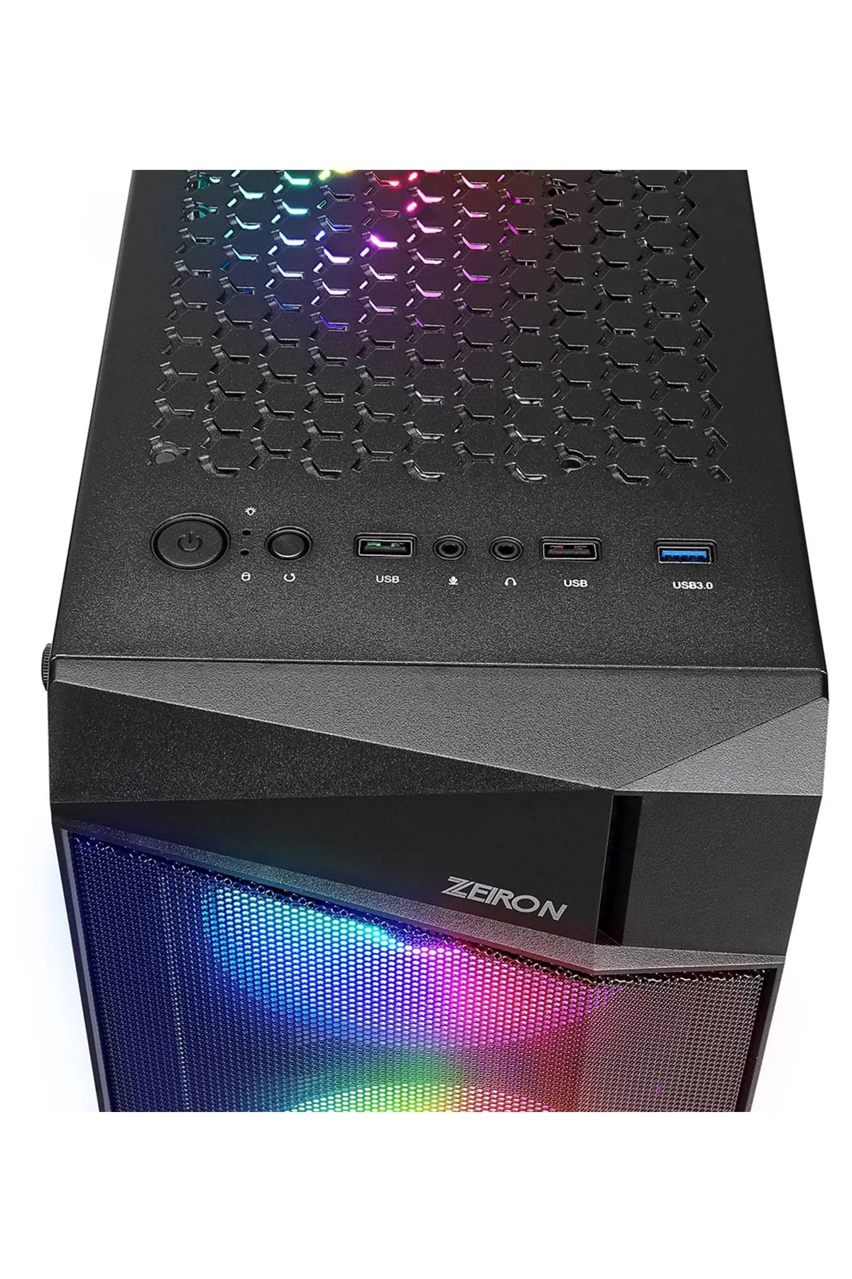 Zeiron Montreal 4x120mm RGB Fanlı Mesh Panel Mid-Tower Gaming Oyuncu Bilgisayar Kasası