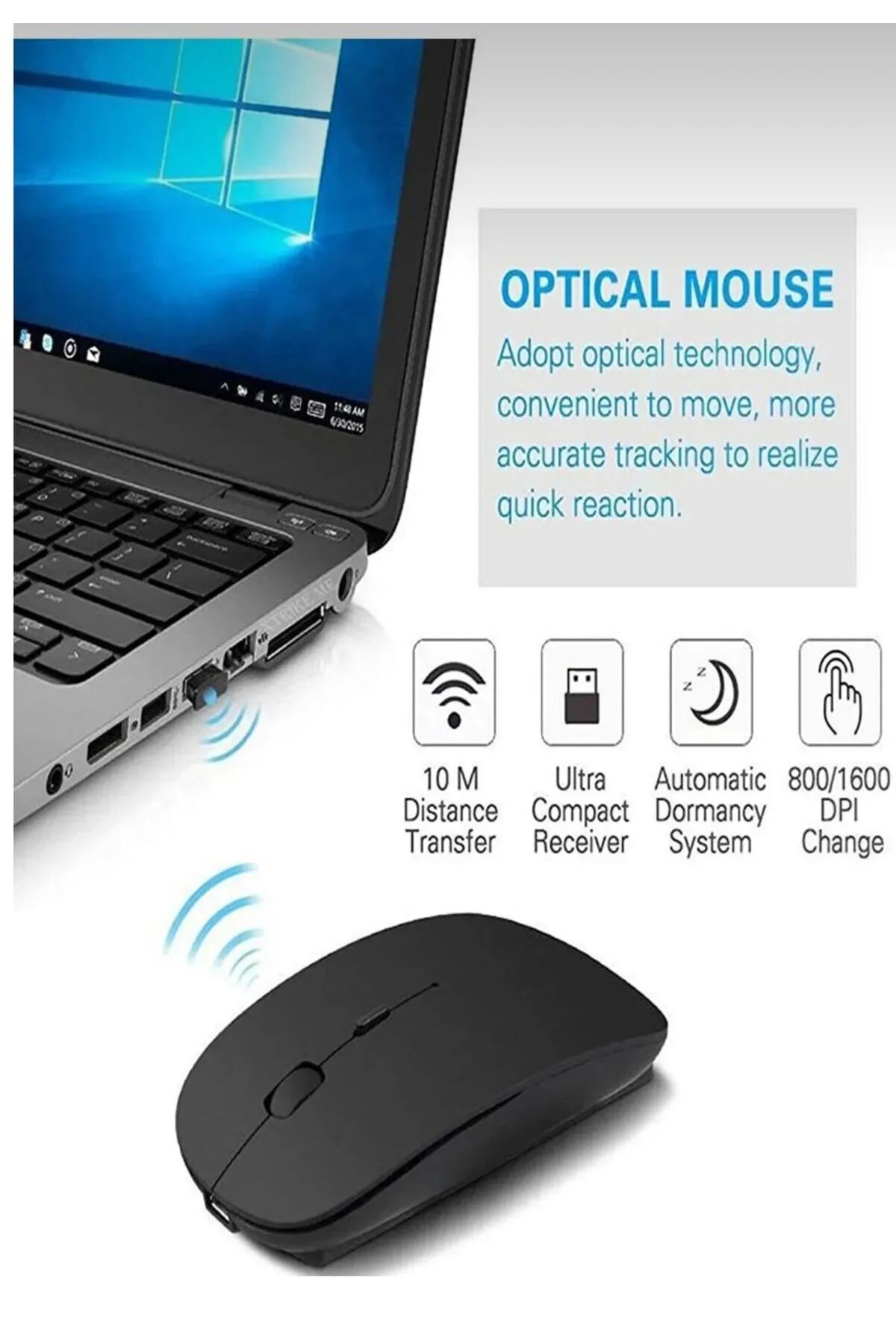 Everest Grup Mouse Bluetooth Wireless Şarjlı Fare 2.4g mouse