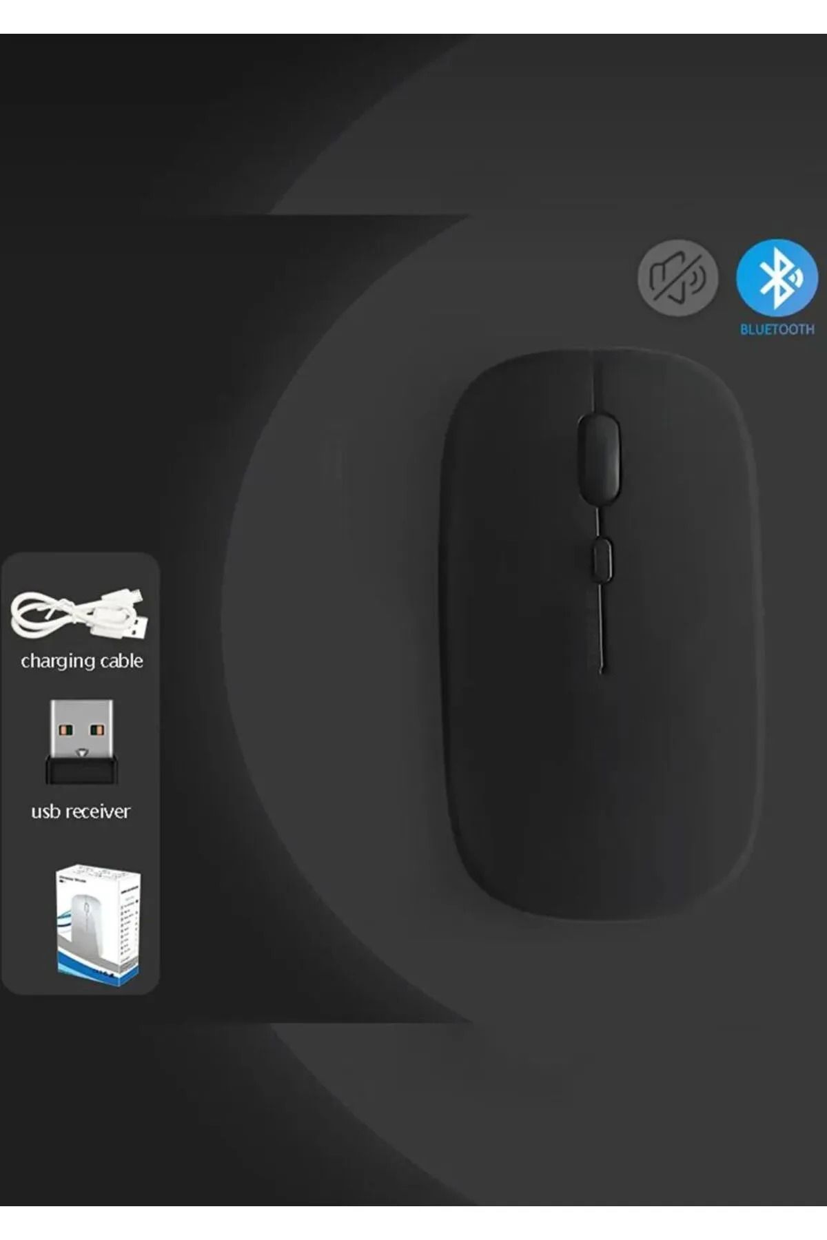 Everest Grup Mouse Bluetooth Wireless Şarjlı Fare 2.4g mouse