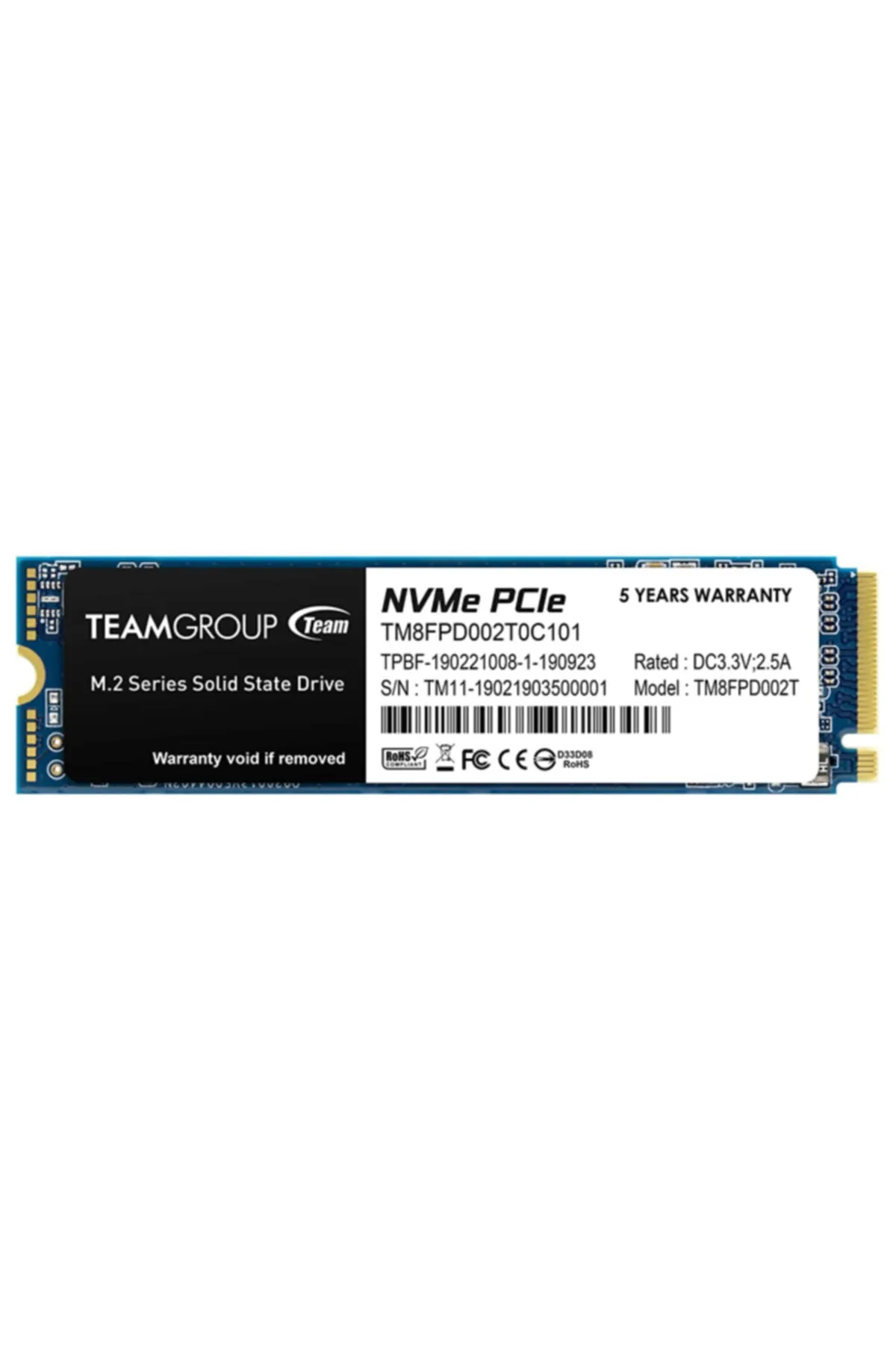 TEAM Mp33 Pro 2tb 2100/1700mb/s Nvme Pcıe M.2 Ssd Disk