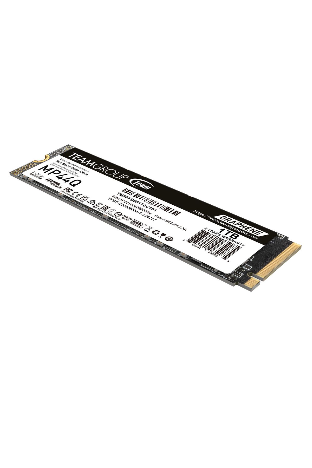 TEAM MP44Q 1TB Gen4x4 7400/6200MB/s NVMe PCIe M.2 SSD Disk (TM8FFD001T0C101)