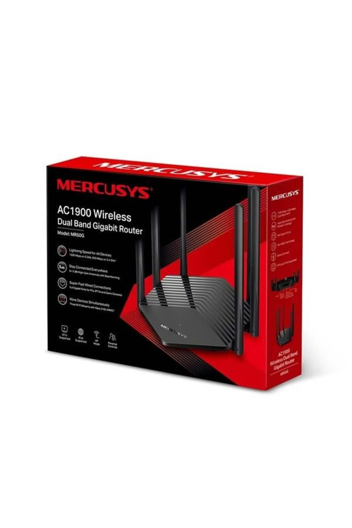 Mercusys Mr50g Ac1900 Kablosuz Çift Bantlı Gigabit Router