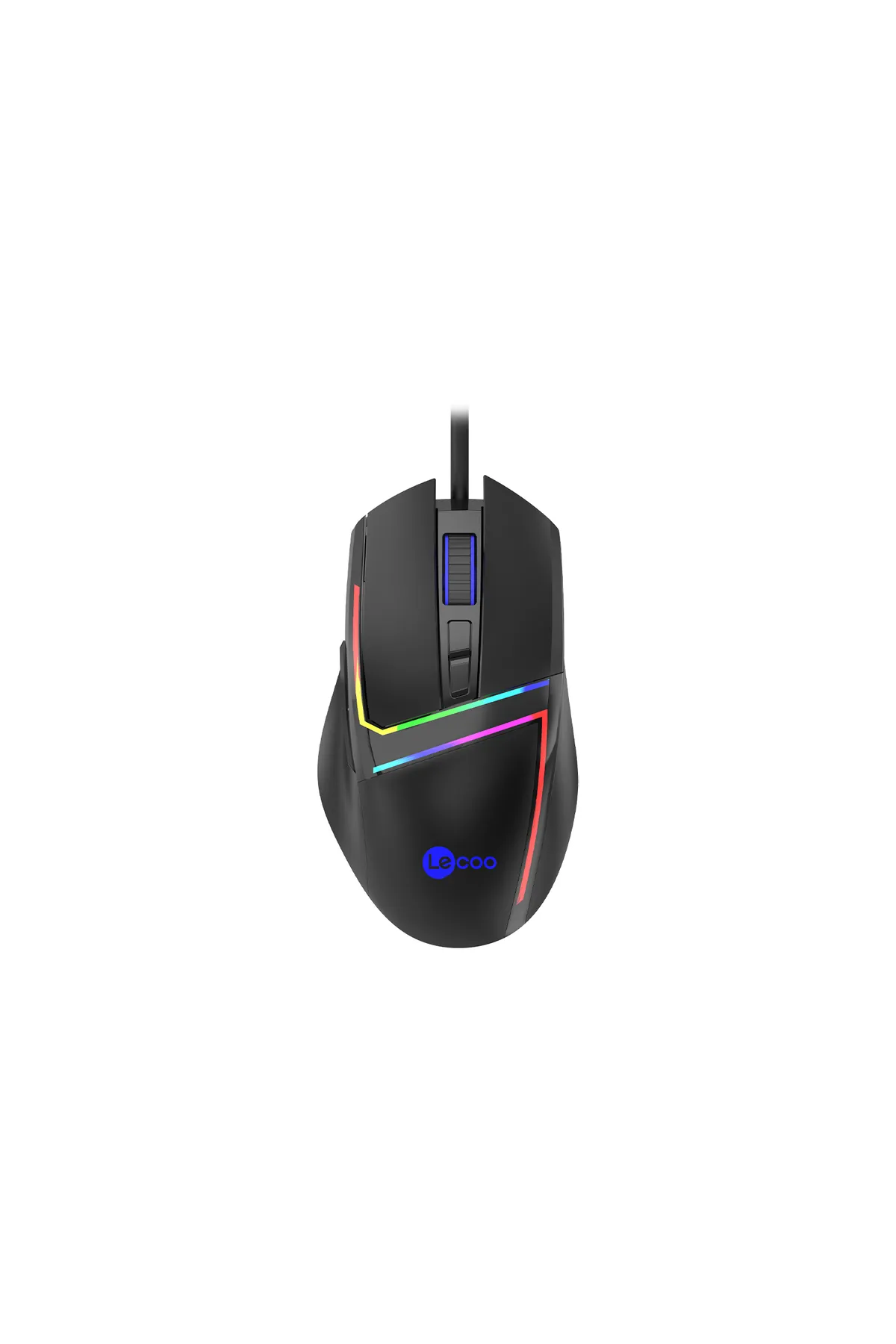 Lecoo Ms106 Kablolu Rgb Led Aydınlatmalı 3200dpı 7 Tuşlu Gaming Optik Mouse Siyah