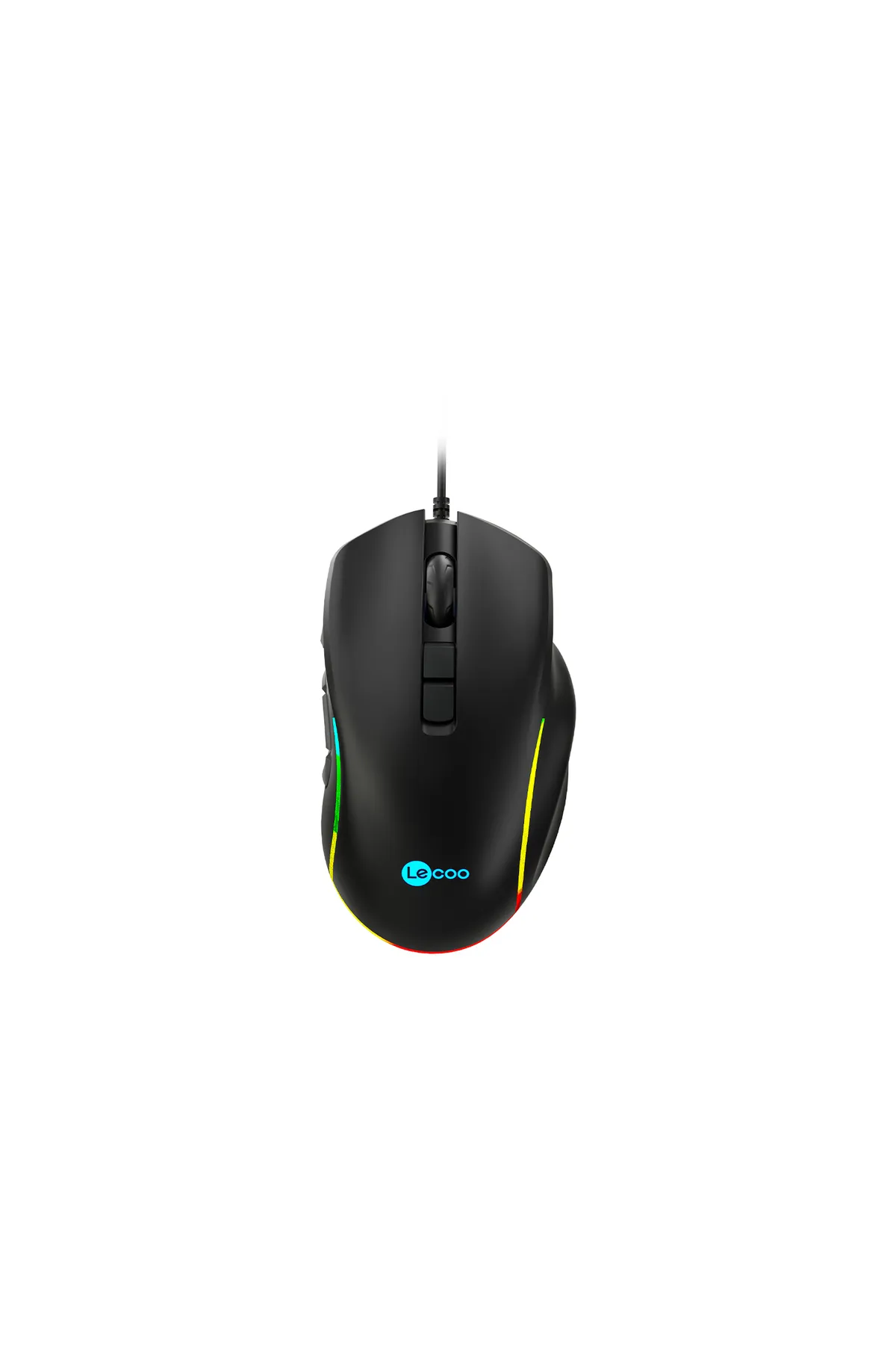 Lecoo Ms140 Kablolu 6400dpı 10 Makro Tuşlu Rgb Led Aydınlatmalı Gaming Optik Mouse Siyah