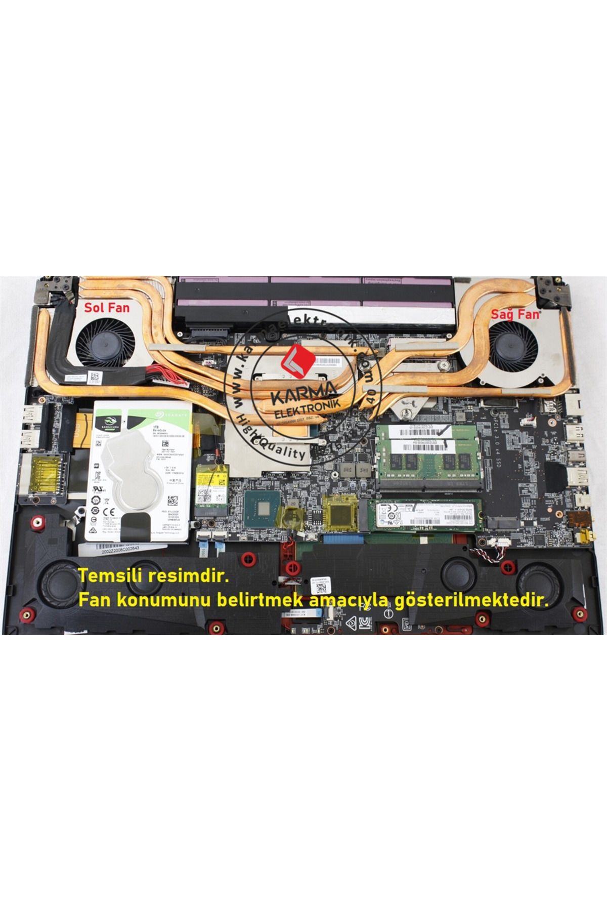 Afila MSI GE75 Raider 10SFS-293XTR, 10SFS-294TR Notebook Cpu, İşlemci Fanı (msi) V1 R