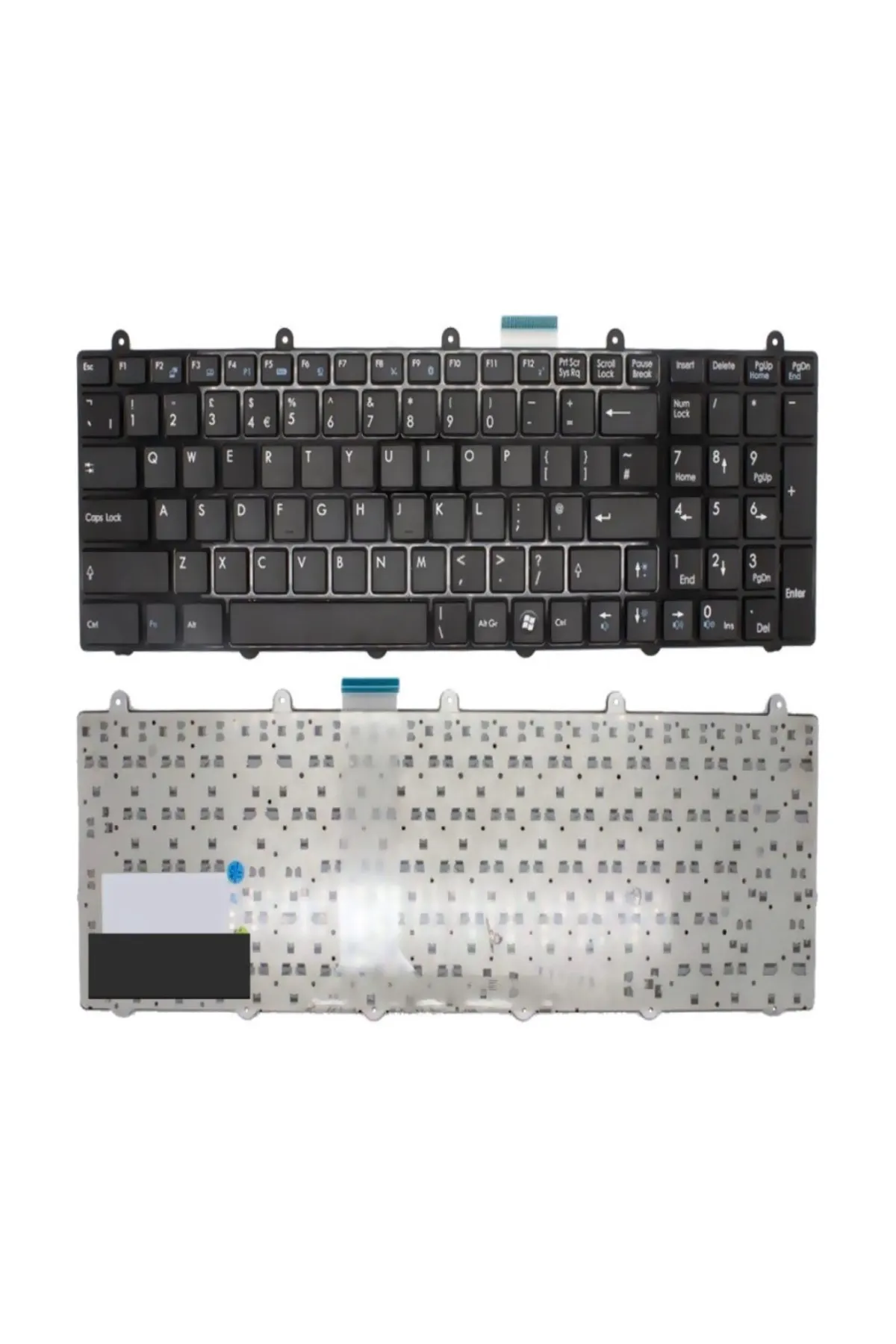 Afila MSI MS-16GC, MS-16GD MS-1759 Notebook Klavyesi - Siyah - TR