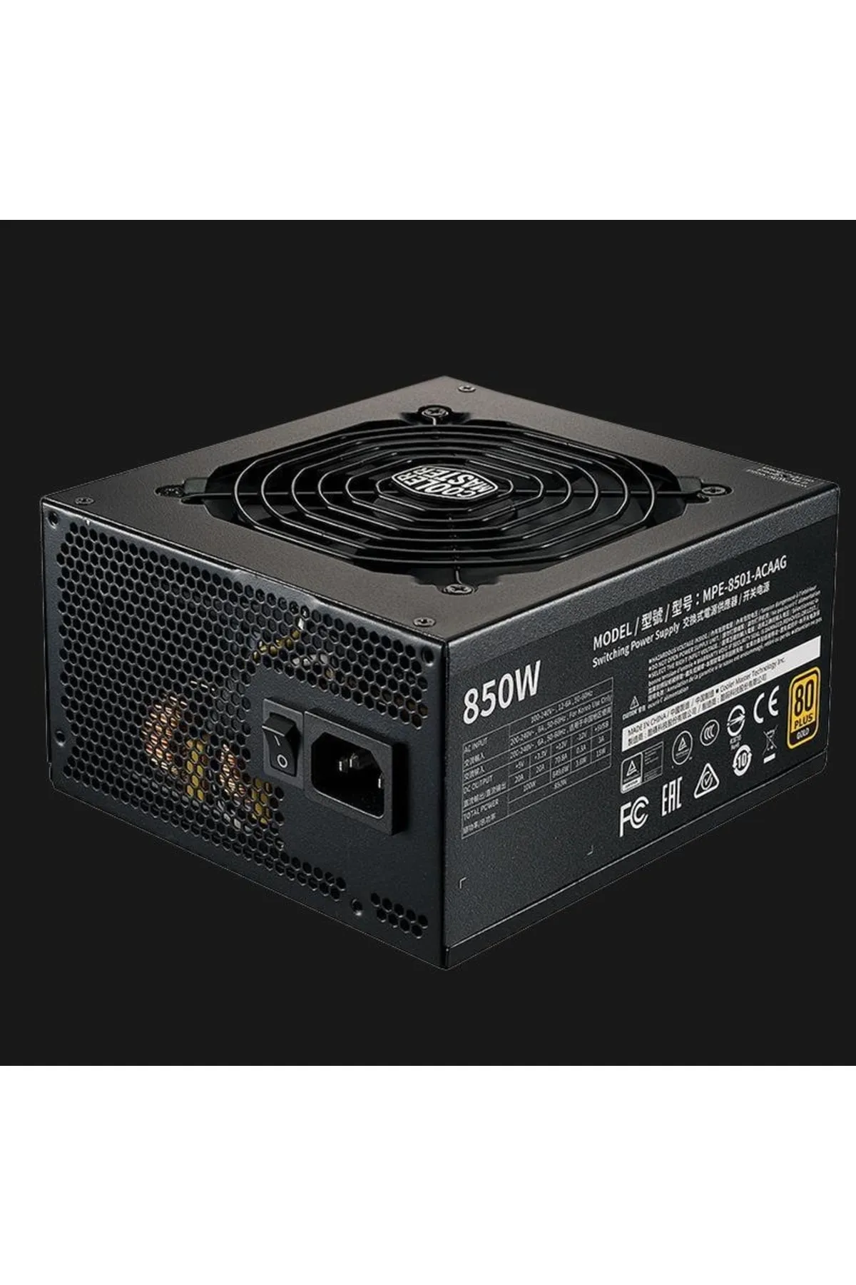 Cooler Master Mwe V2 850w 80+ Gold Full Modüler, 2xeps, 120mm Fanlı Psu