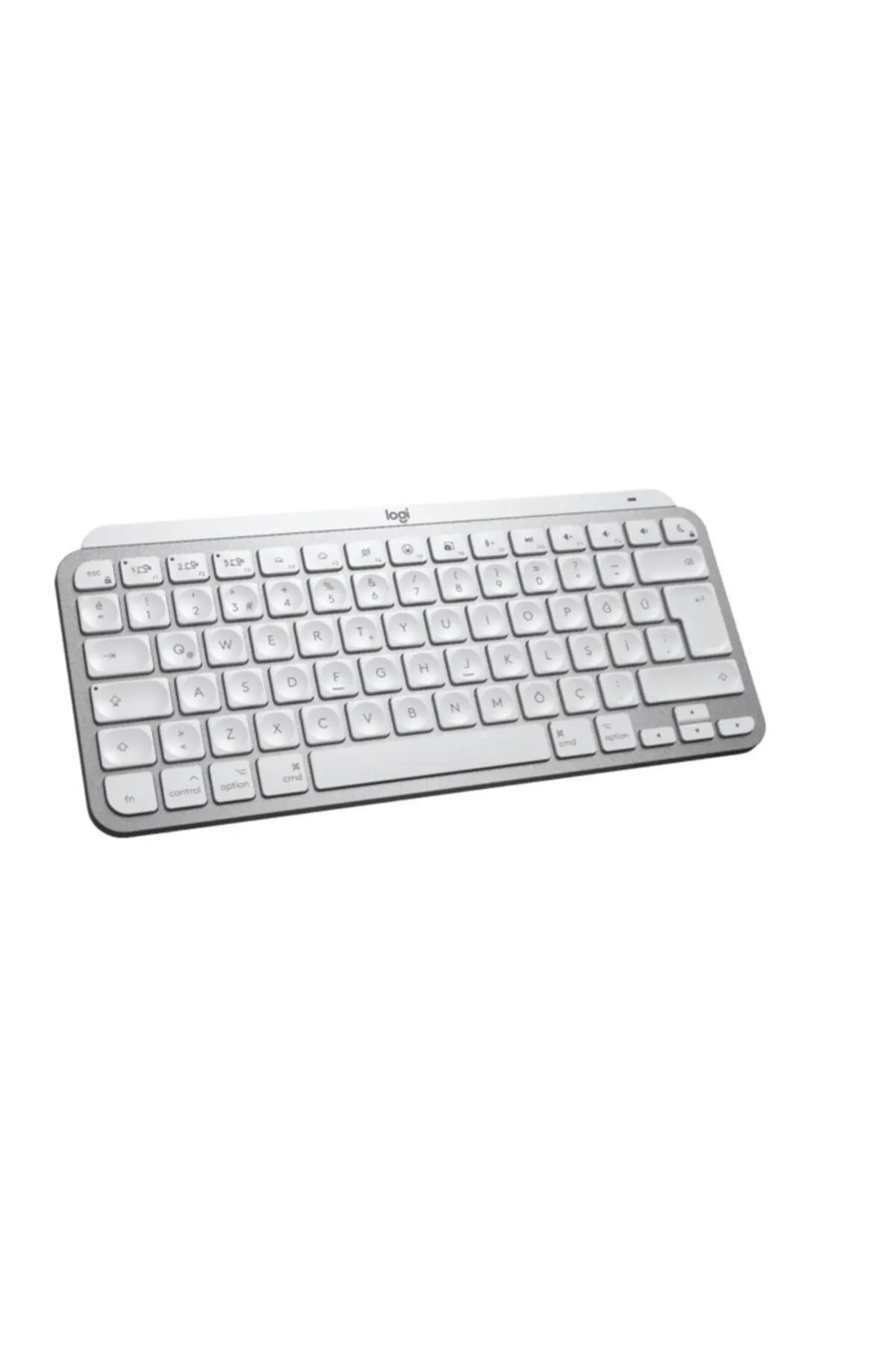 Logitech MX Keys Mini Mac İçin Minimalist Kablosuz Aydınlatmalı İngilizce Q Klavye - Beyaz