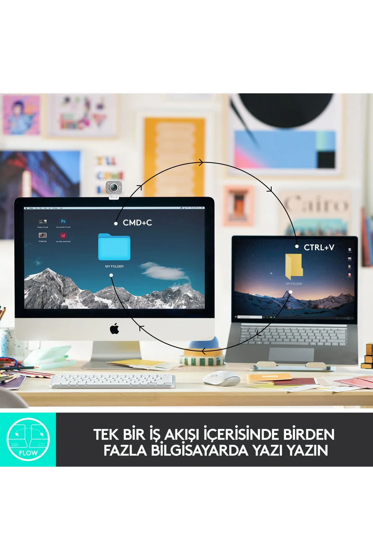 Logitech MX Keys Mini Minimalist Kablosuz Bluetooth Aydınlatmalı Türkçe Q Klavye - Siyah En Yeni 990396