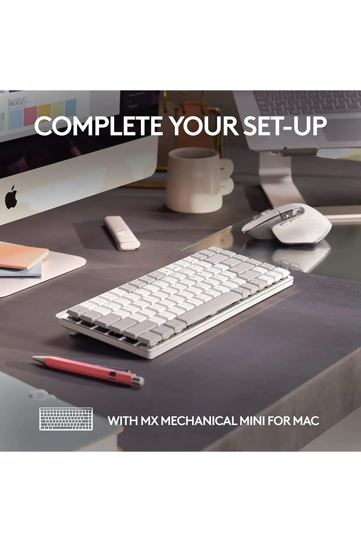 Logitech Mx Master 3S Mac İçin Yüksek Performanslı 8.000 Dpi Optik Sensörlü Sessiz Kablosuz Mouse - B