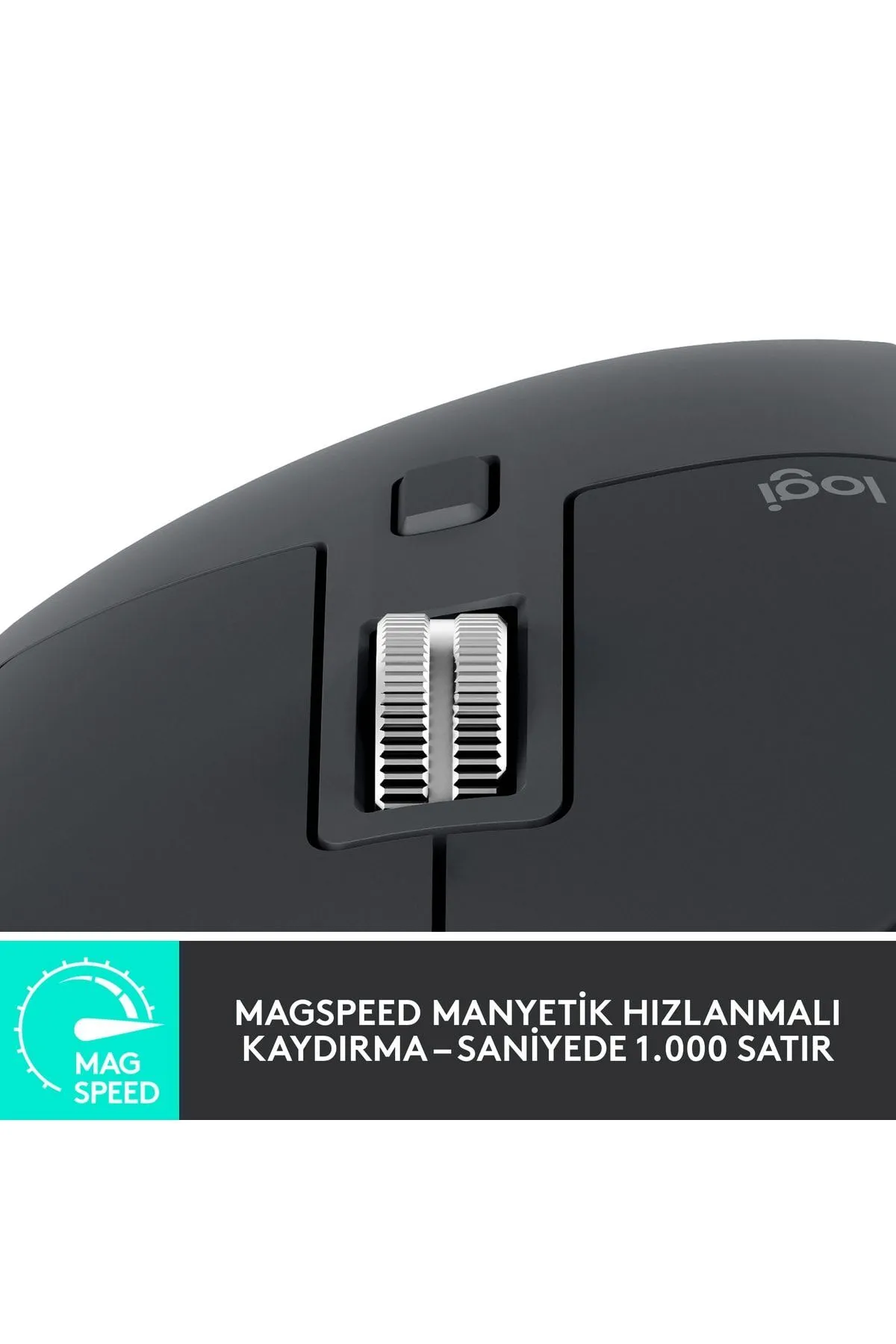 Logitech Mx Master 3s Performans 8.000 Dpı Optik Sensörlü Sessiz Kablosuz Mouse - Siyah