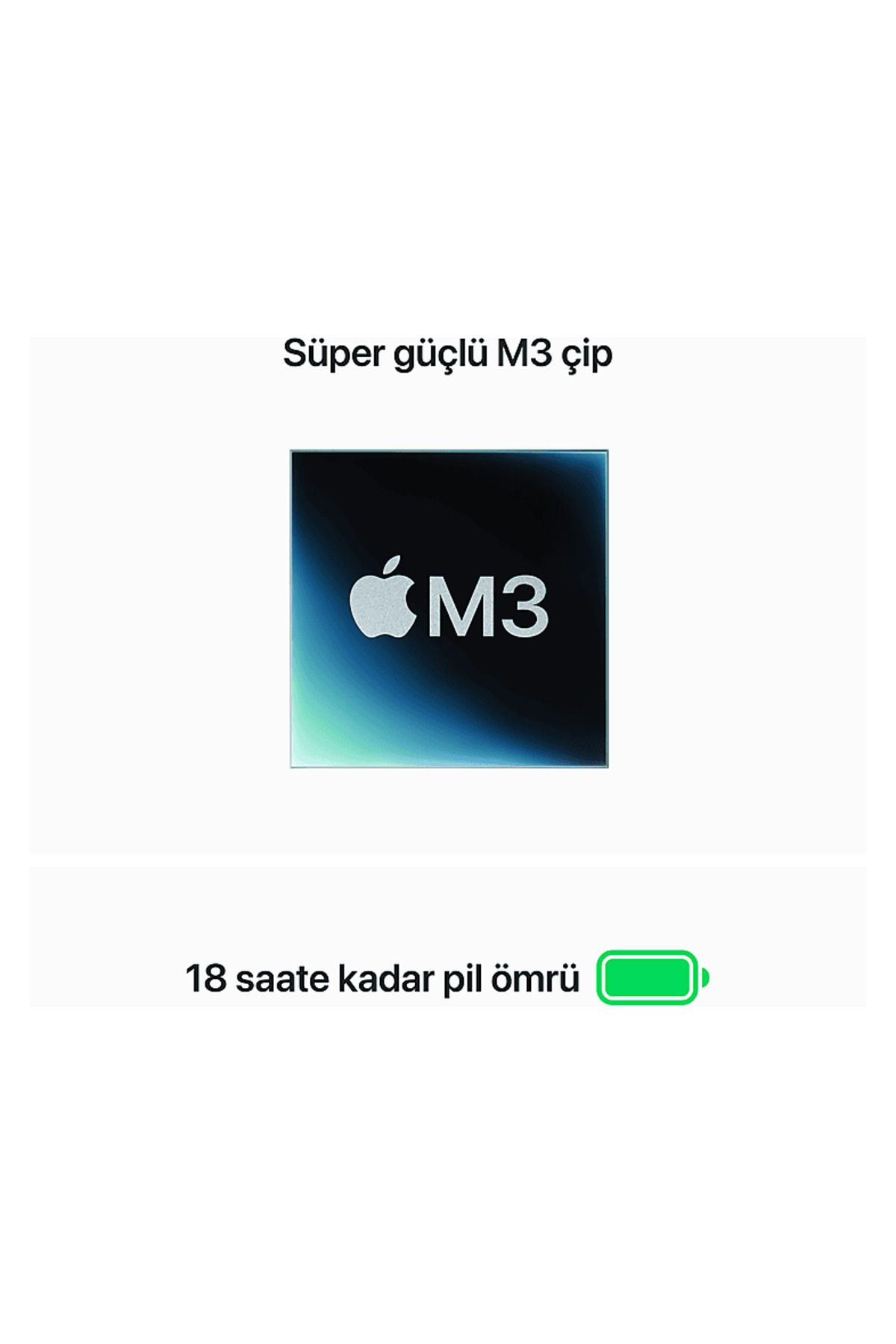 Apple MXD13TU/A/Macbook Air/M3/16/512/10/15 inç /Space Grey