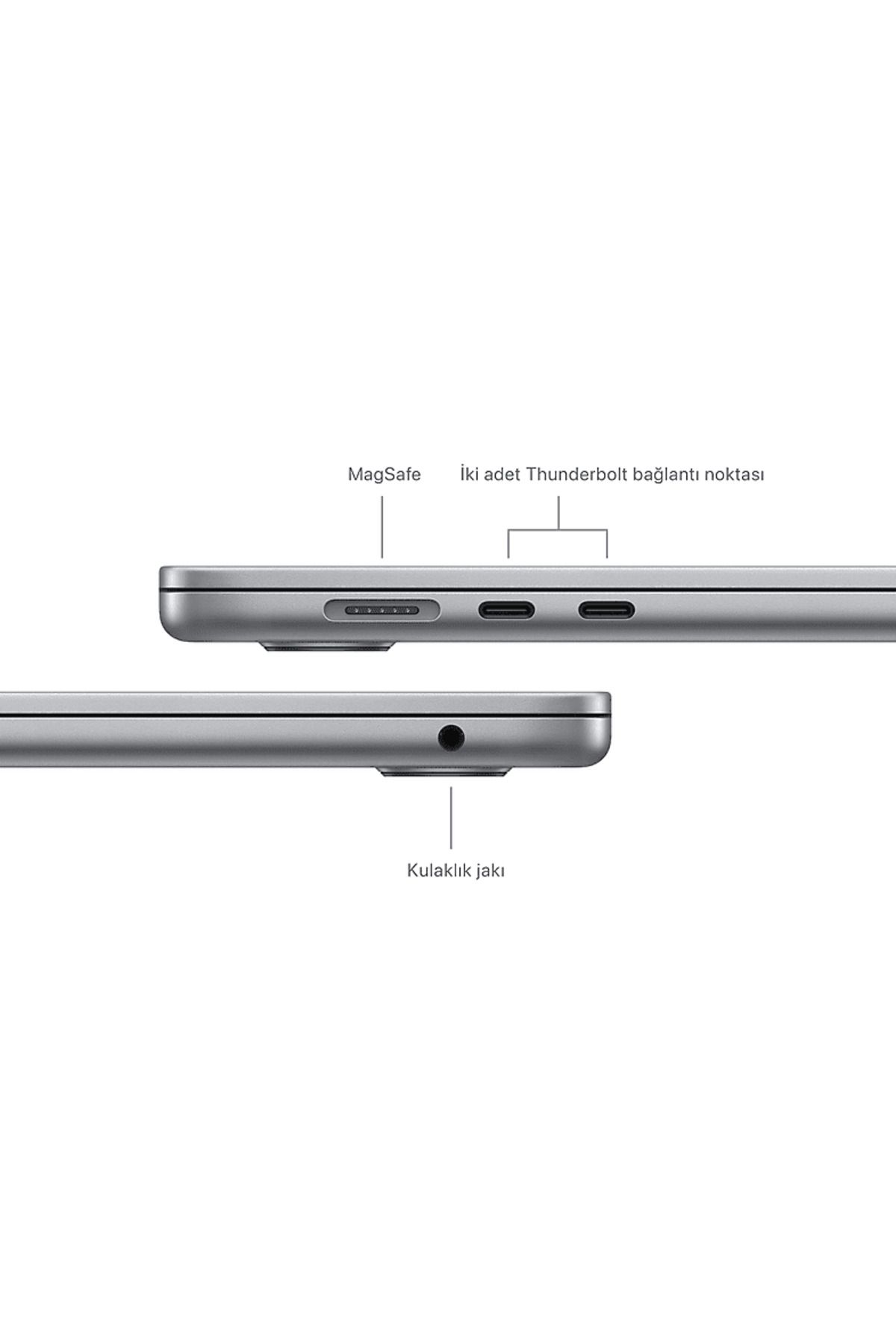 Apple MXD13TU/A/Macbook Air/M3/16/512/10/15 inç /Space Grey