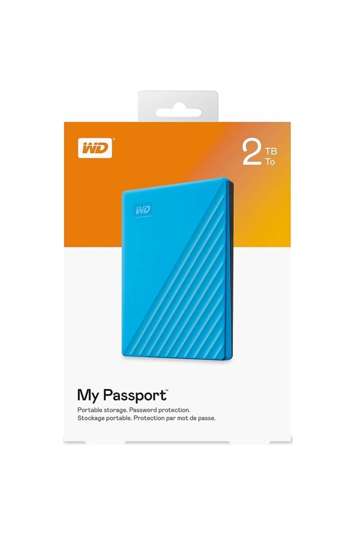 WD My Passport Worldwide 2019 2TB Harici Hard Disk Mavi