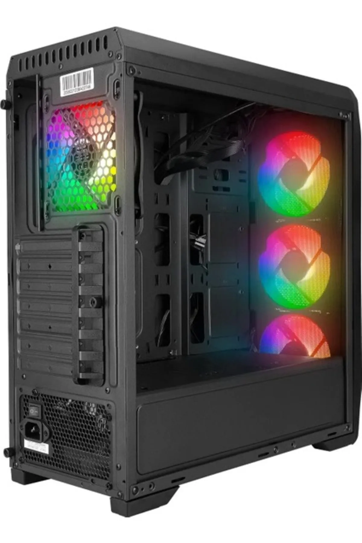 Zalman N5 MF Mesh Panel Siyah 4 x RGB FANLI Mid Tower Oyuncu Kasası