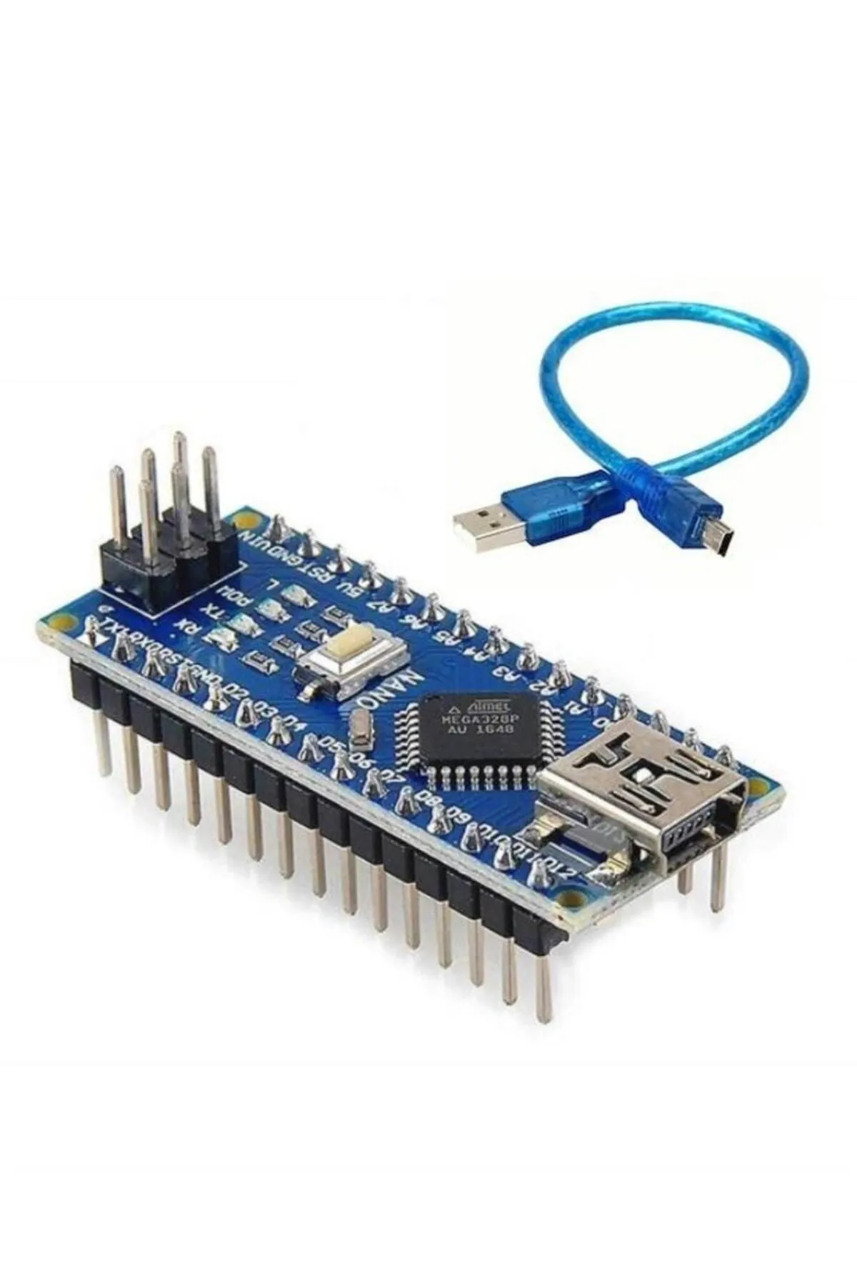 Arduino Nano Klon Usb Chip Ch340 + Usb Kablo